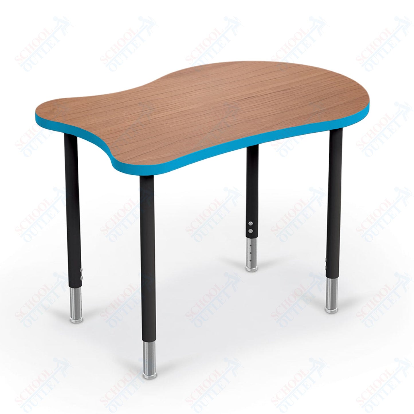 Mooreco Hierarchy Fender by MooreCo Desk (Standard) Adjustable Height 22" - 32" - Black Legs