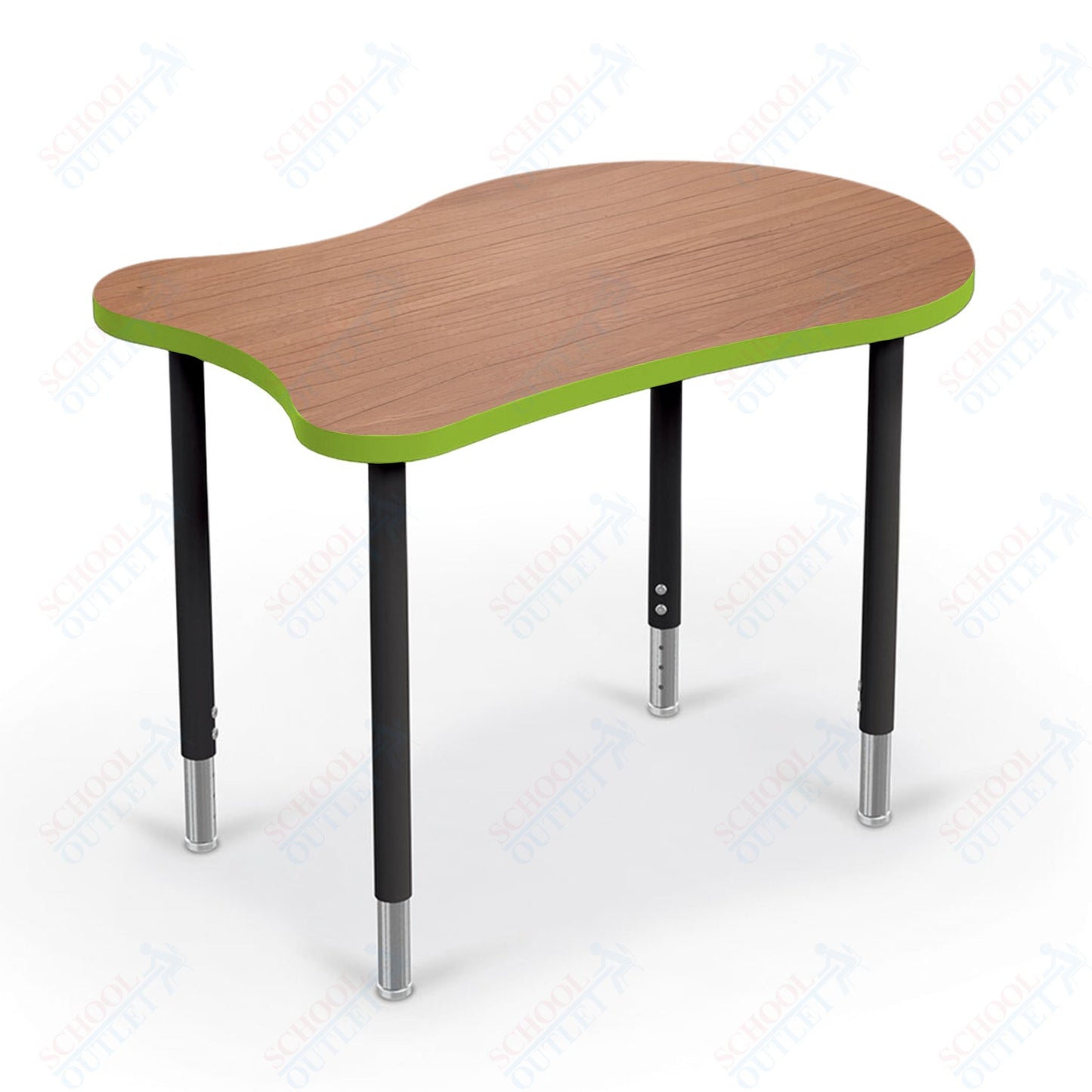 Mooreco Hierarchy Fender by MooreCo Desk (Standard) Adjustable Height 22" - 32" - Black Legs