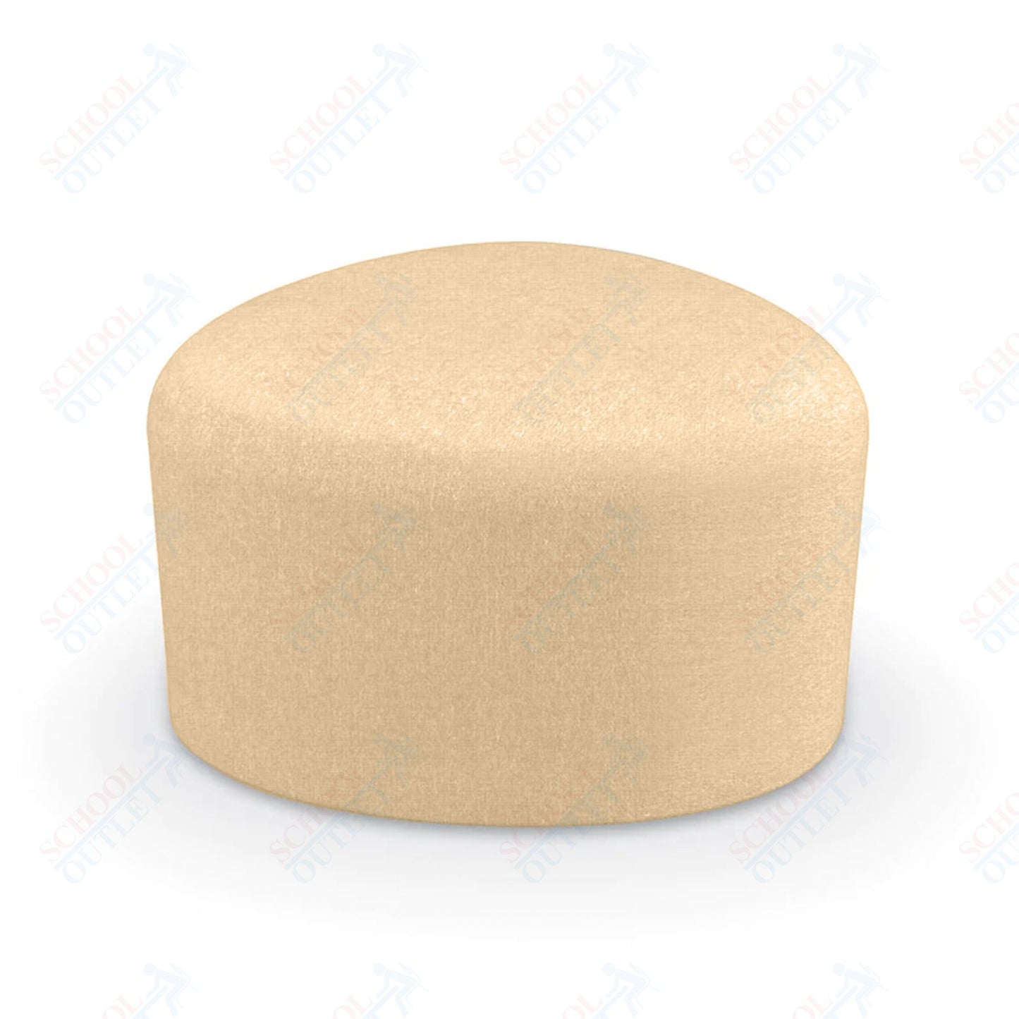 Mooreco Akt Soft Seating Lounge Small Ottoman - Grade 02 Fabric and Powder Coated Sled Legs