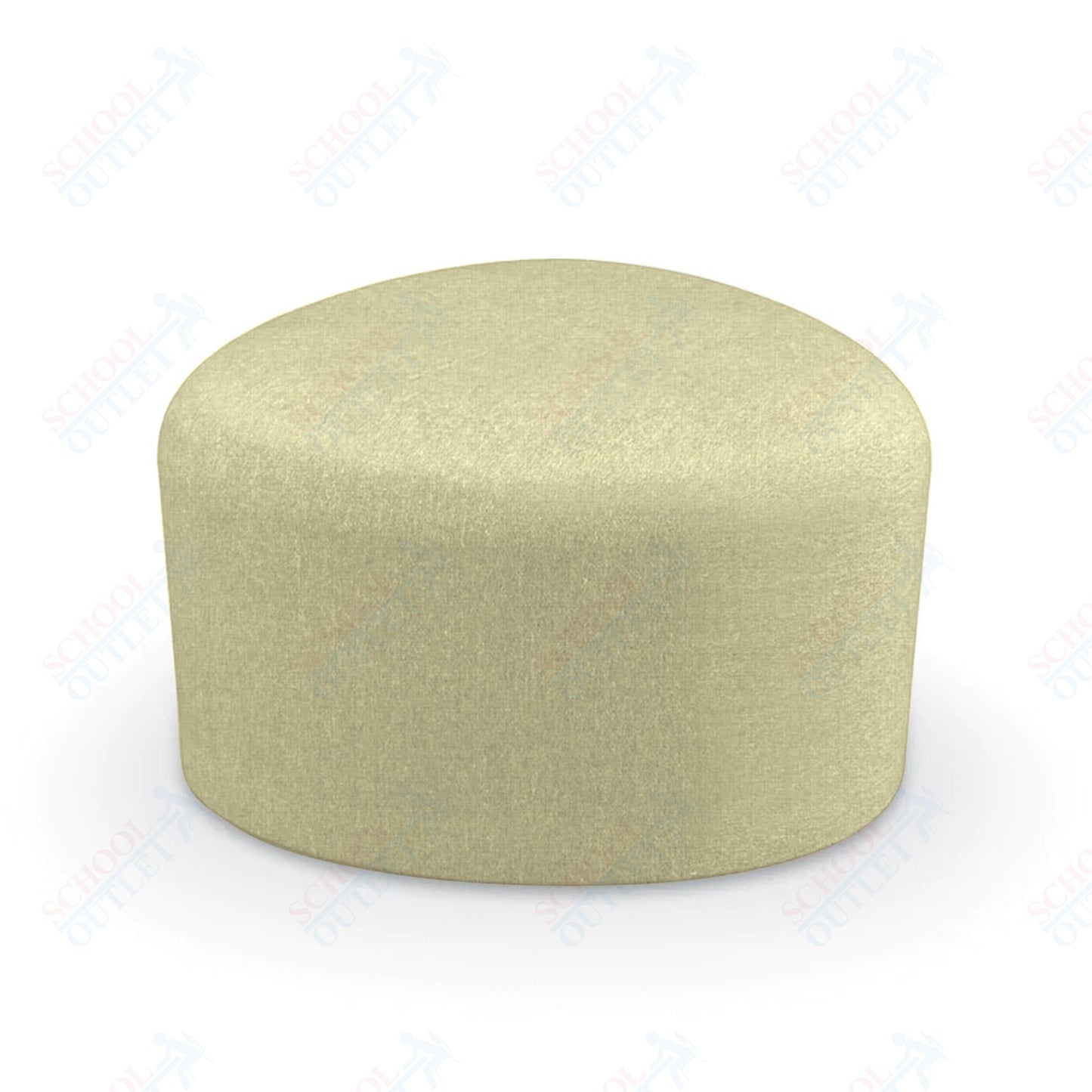 Mooreco Akt Soft Seating Lounge Small Ottoman - Grade 02 Fabric and Powder Coated Sled Legs