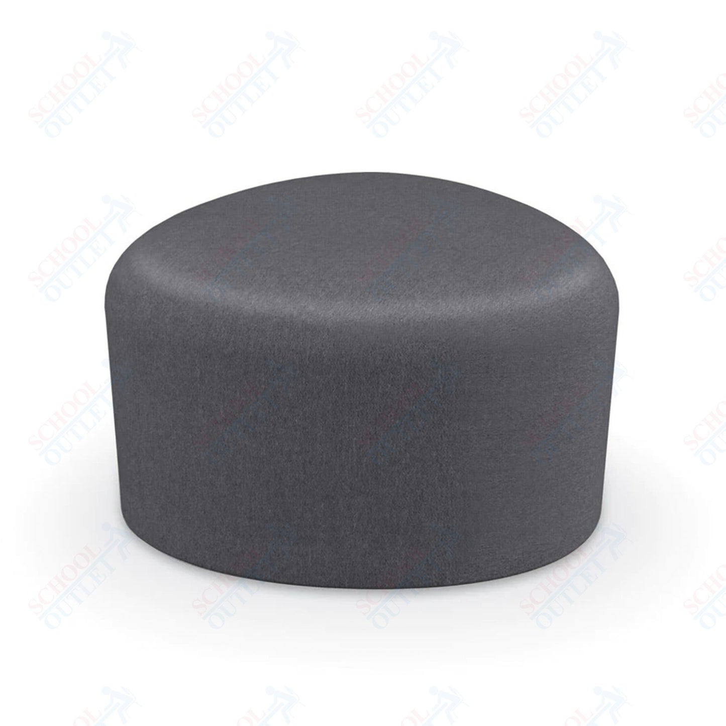 Mooreco Akt Soft Seating Lounge Small Ottoman - Grade 02 Fabric and Powder Coated Sled Legs