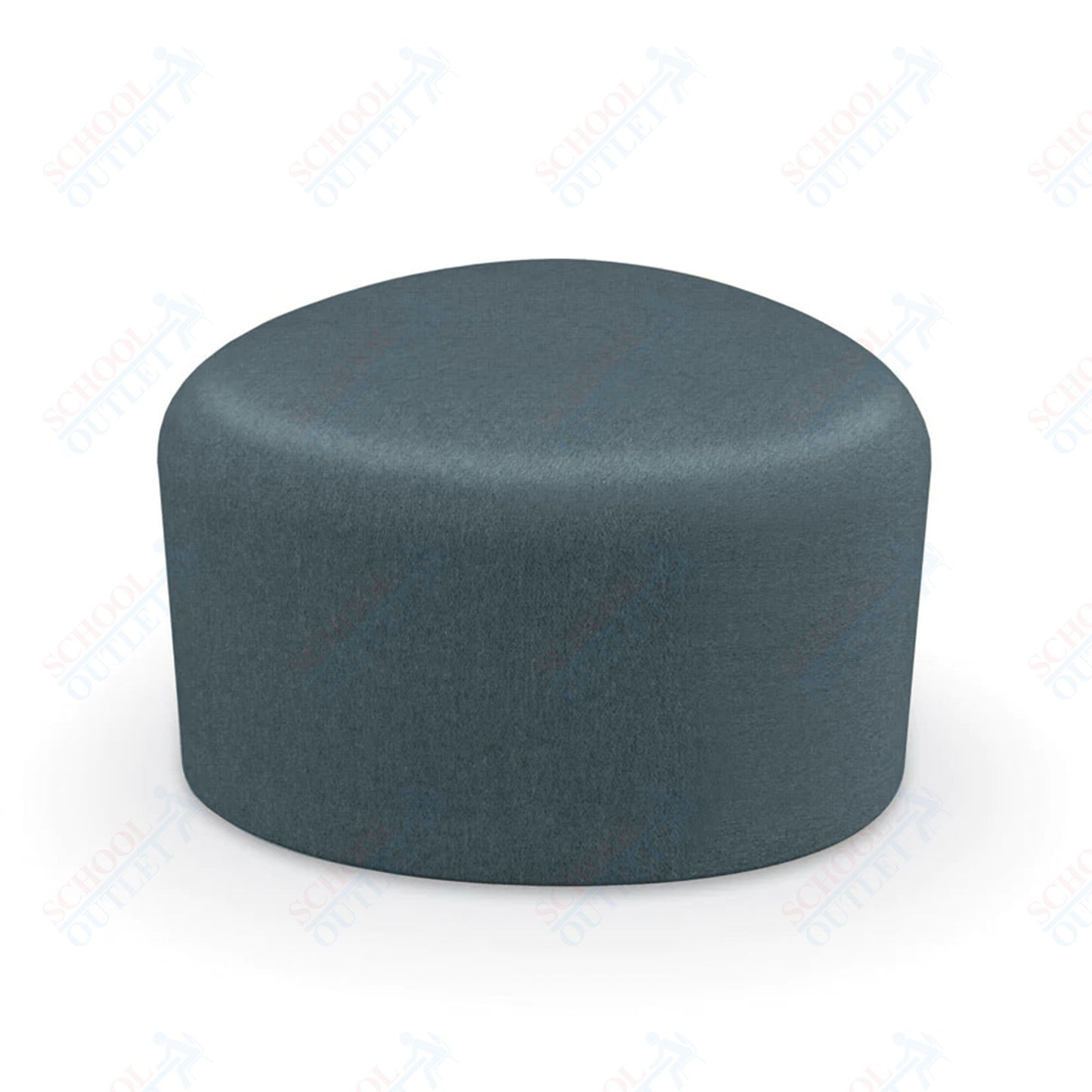 Mooreco Akt Soft Seating Lounge Small Ottoman - Grade 02 Fabric and Powder Coated Sled Legs