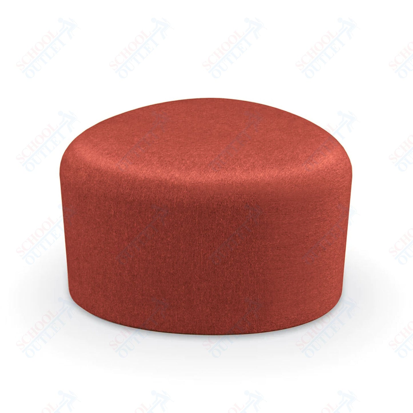 Mooreco Akt Soft Seating Lounge Small Ottoman - Grade 02 Fabric and Powder Coated Sled Legs