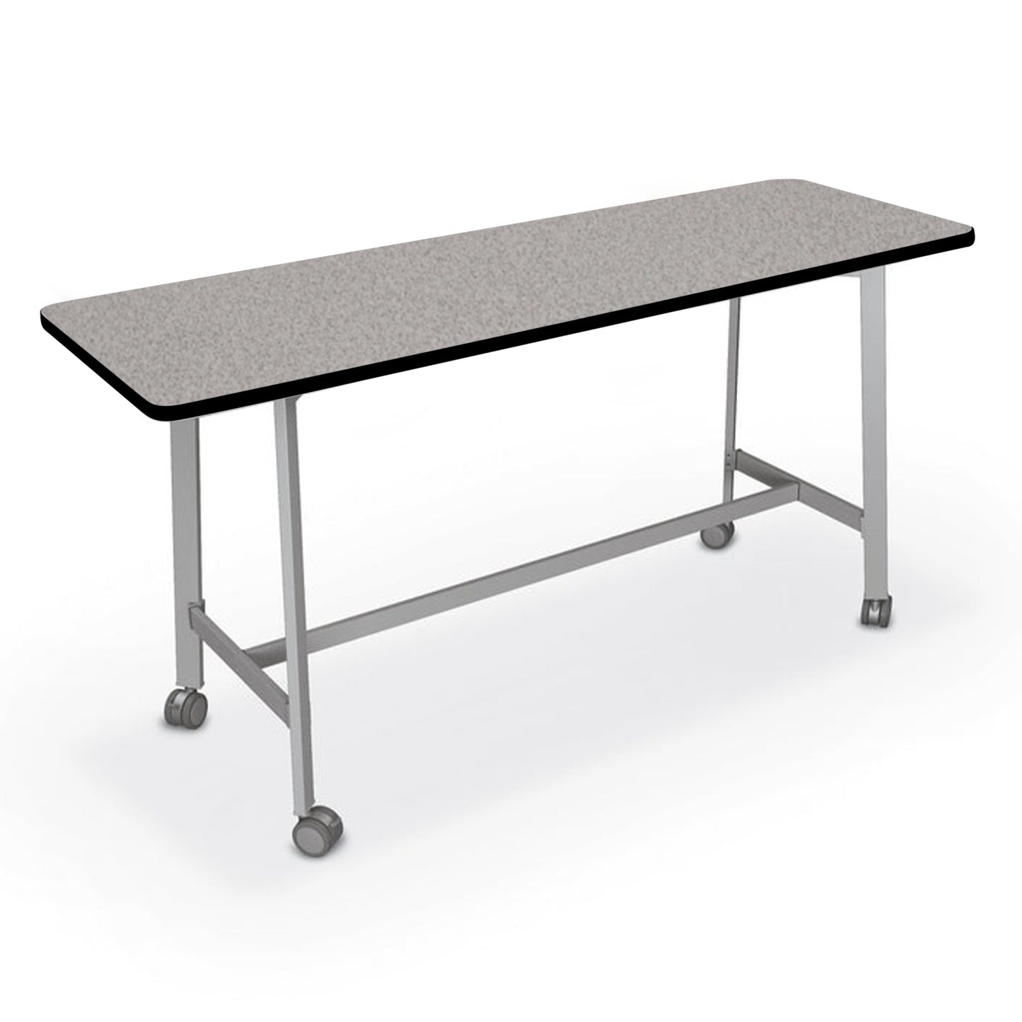 Mooreco Akt Table – 20"D x 72"W Rectangle, Laminate Top, Fixed Height Available in 29"H, 36"H, or 42"H