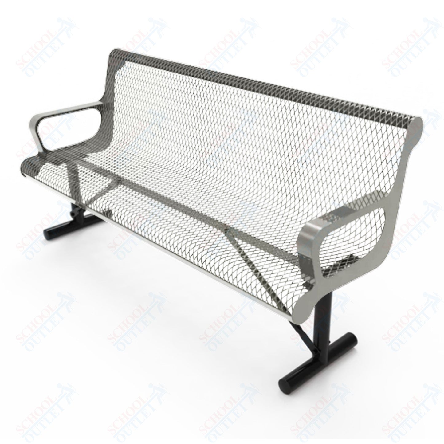 MyTcoat - Contoured Portable Outdoor Bench with Arm 6' L (MYT-BCA06-42)
