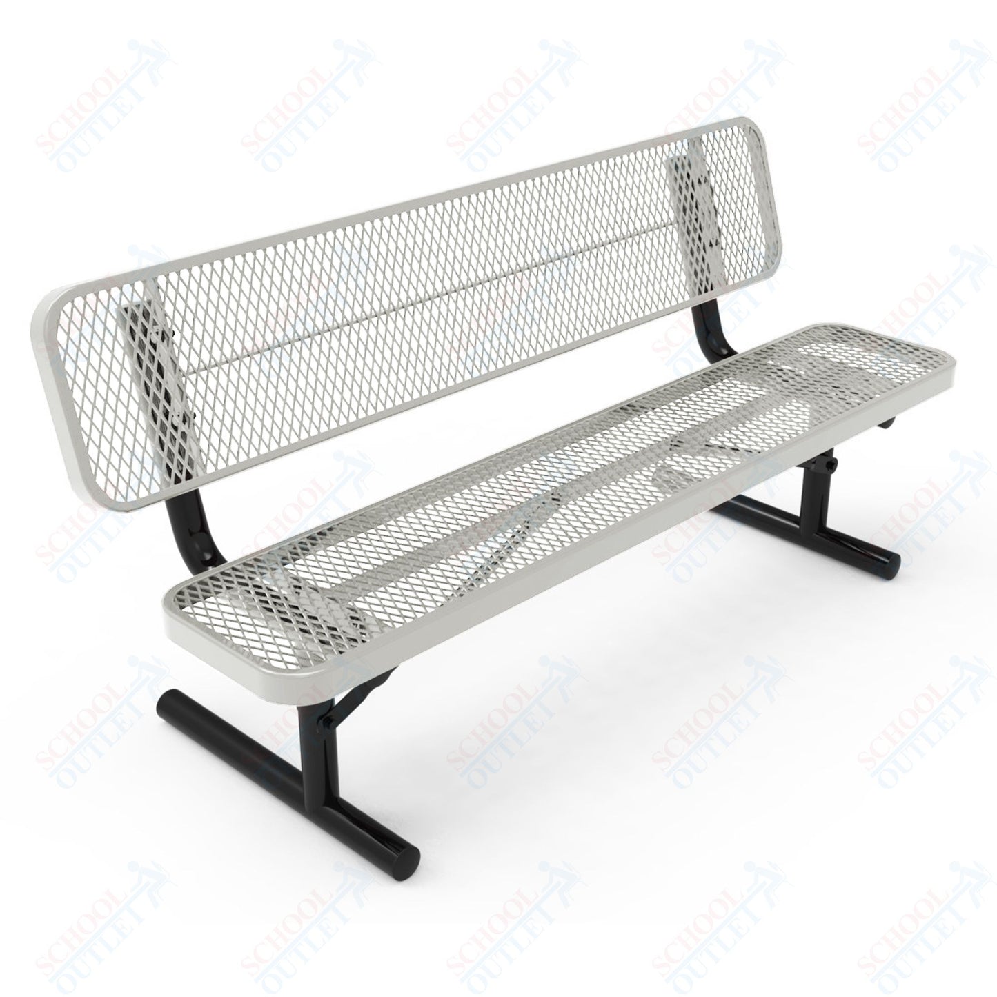 MyTcoat - Player's Outdoor Portable Bench with Back 8' L (MYT-BPY08-30)