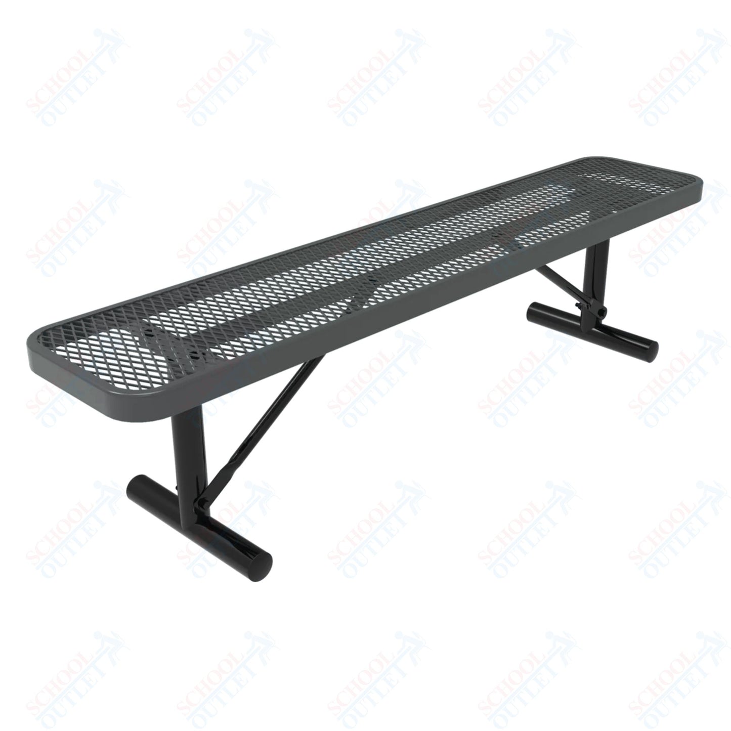 MyTcoat - Player's Outdoor Portable Bench without Back 8' L (MYT-BPY08-33)