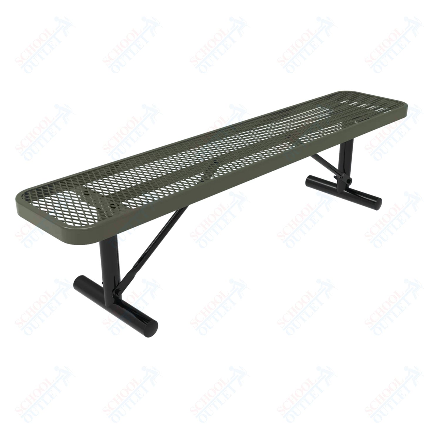 MyTcoat - Player's Outdoor Portable Bench without Back 8' L (MYT-BPY08-33)