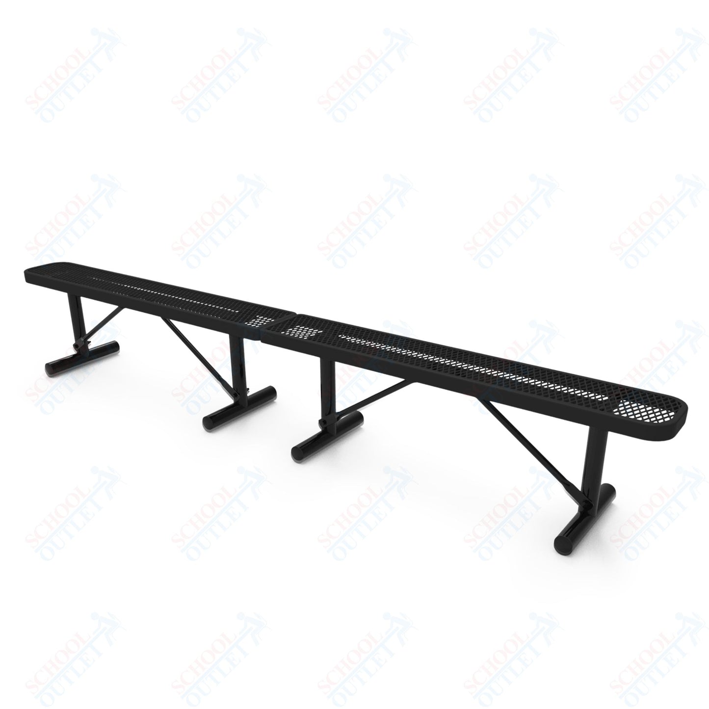 MyTcoat - Standard Portable Outdoor Bench with Back 10' L (MYT-BRT10-21)