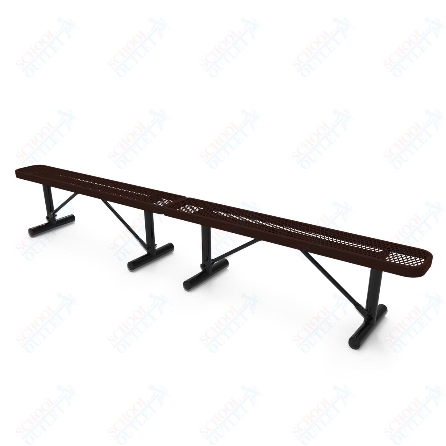MyTcoat - Standard Portable Outdoor Bench with Back 10' L (MYT-BRT10-21)