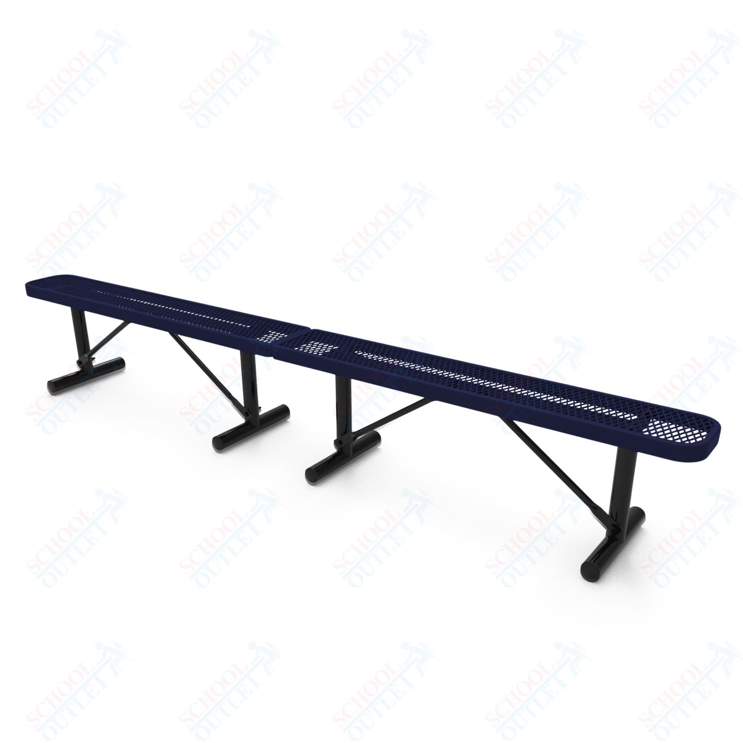 MyTcoat - Standard Portable Outdoor Bench with Back 10' L (MYT-BRT10-21)