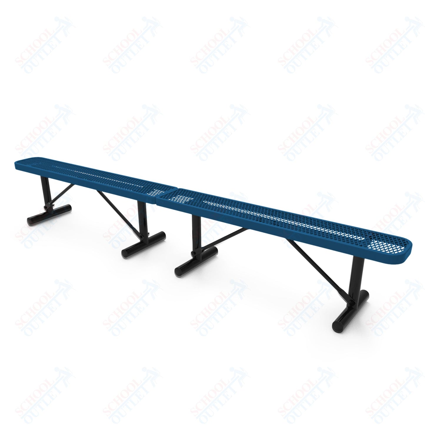 MyTcoat - Standard Portable Outdoor Bench with Back 10' L (MYT-BRT10-21)