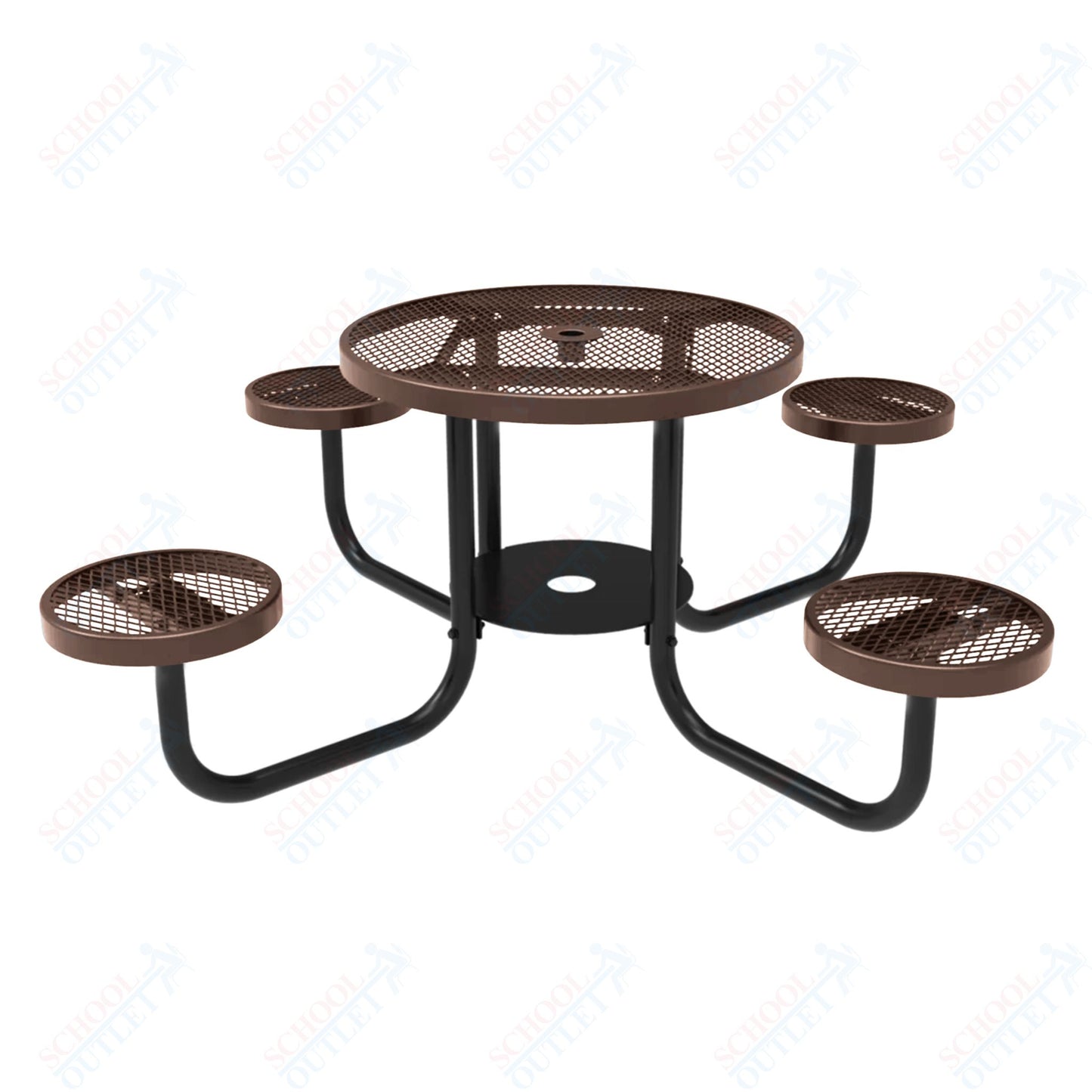 MyTcoat 36" Round Portable Patio Picnic Table - 30"H (MYT-TRD36-65)