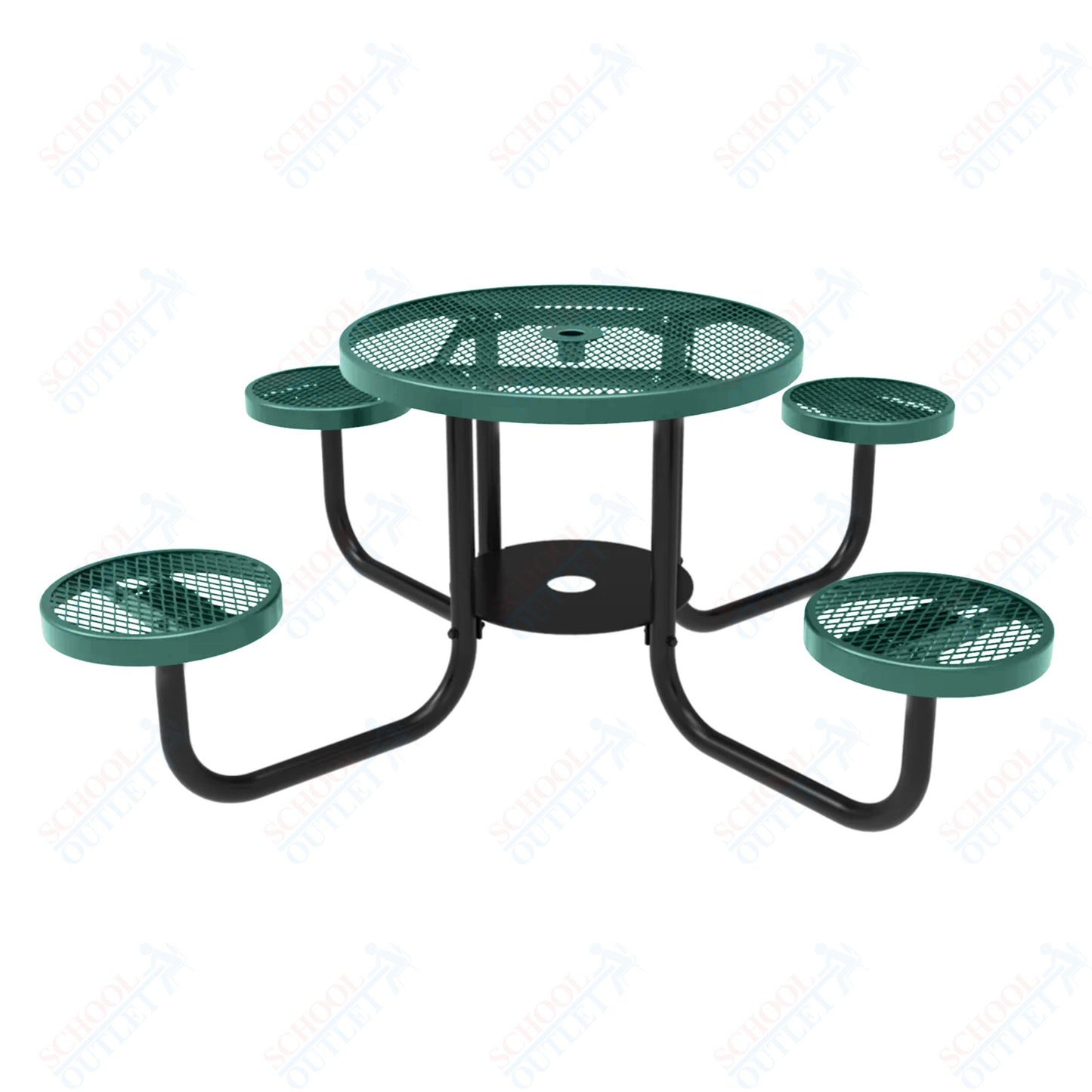 MyTcoat 36" Round Portable Patio Picnic Table - 30"H (MYT-TRD36-65)