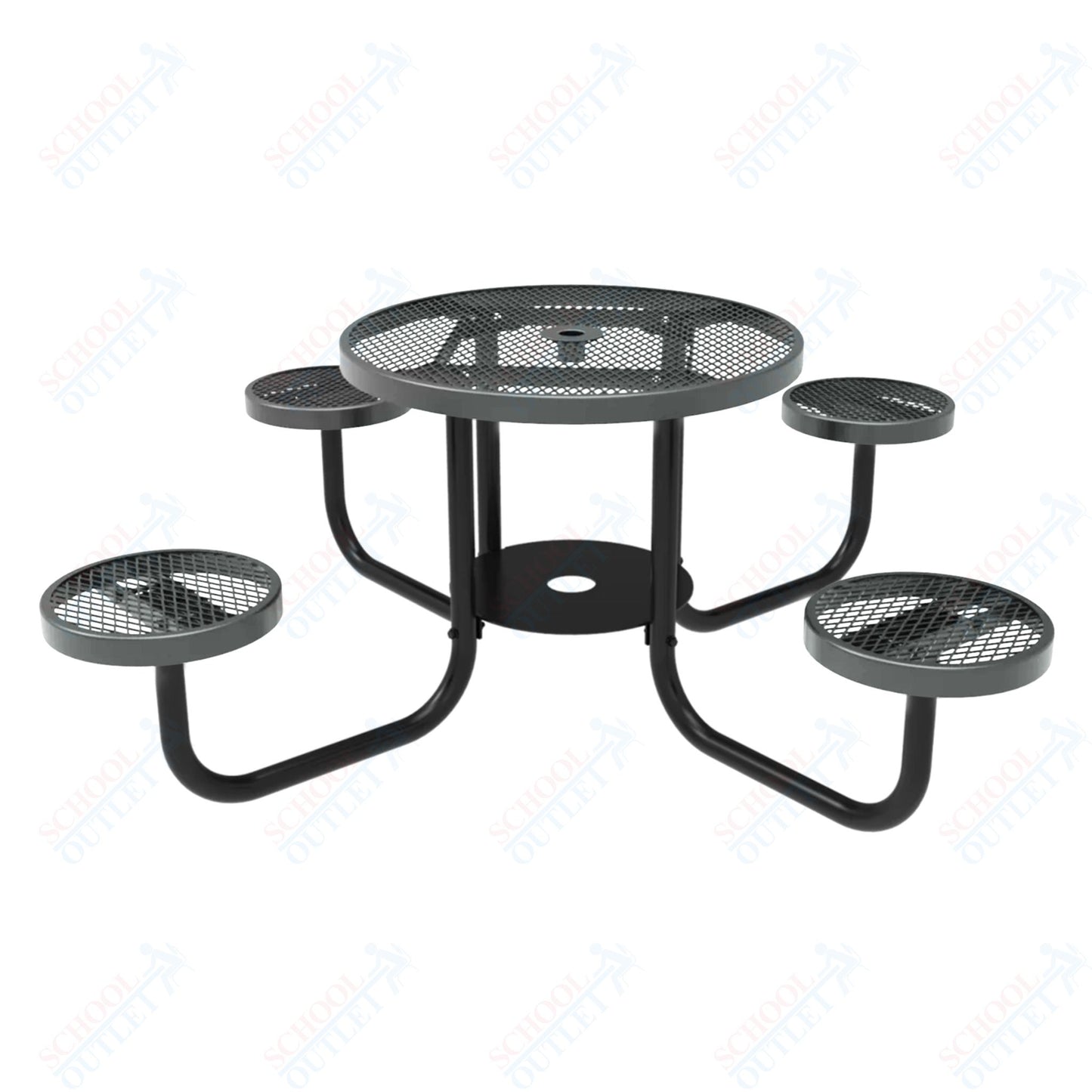 MyTcoat 36" Round Portable Patio Picnic Table - 30"H (MYT-TRD36-65)