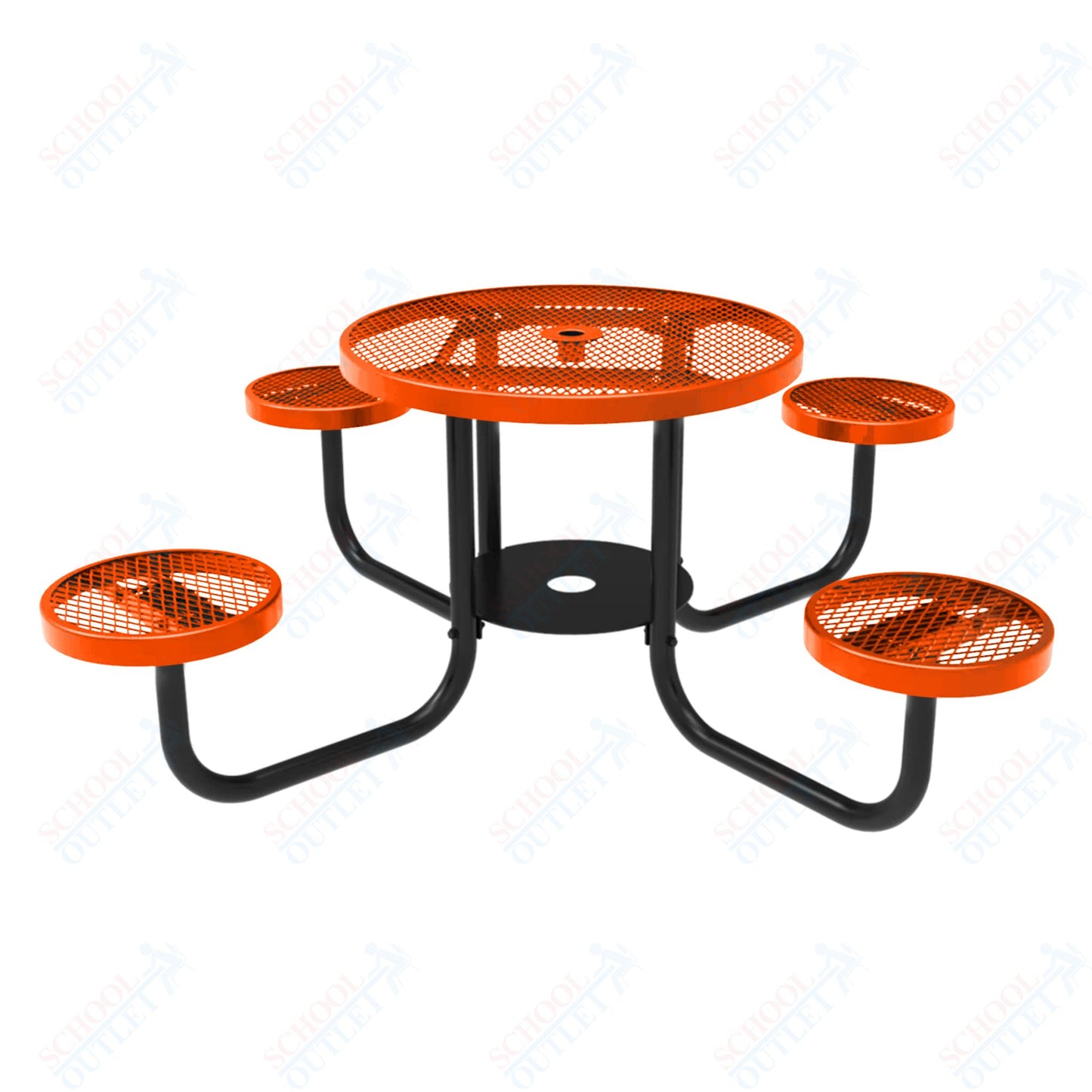 MyTcoat 36" Round Portable Patio Picnic Table - 30"H (MYT-TRD36-65)