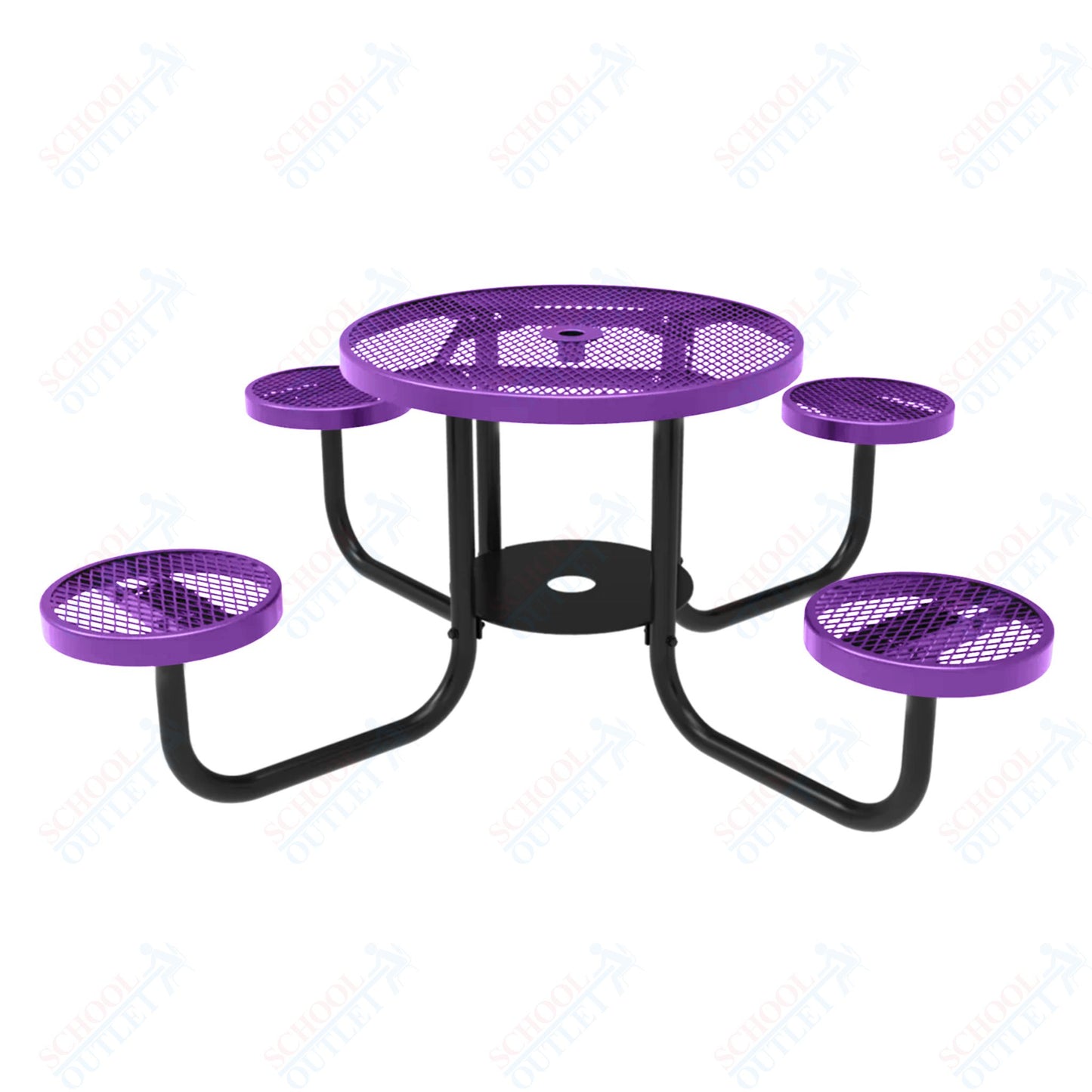 MyTcoat 36" Round Portable Patio Picnic Table - 30"H (MYT-TRD36-65)