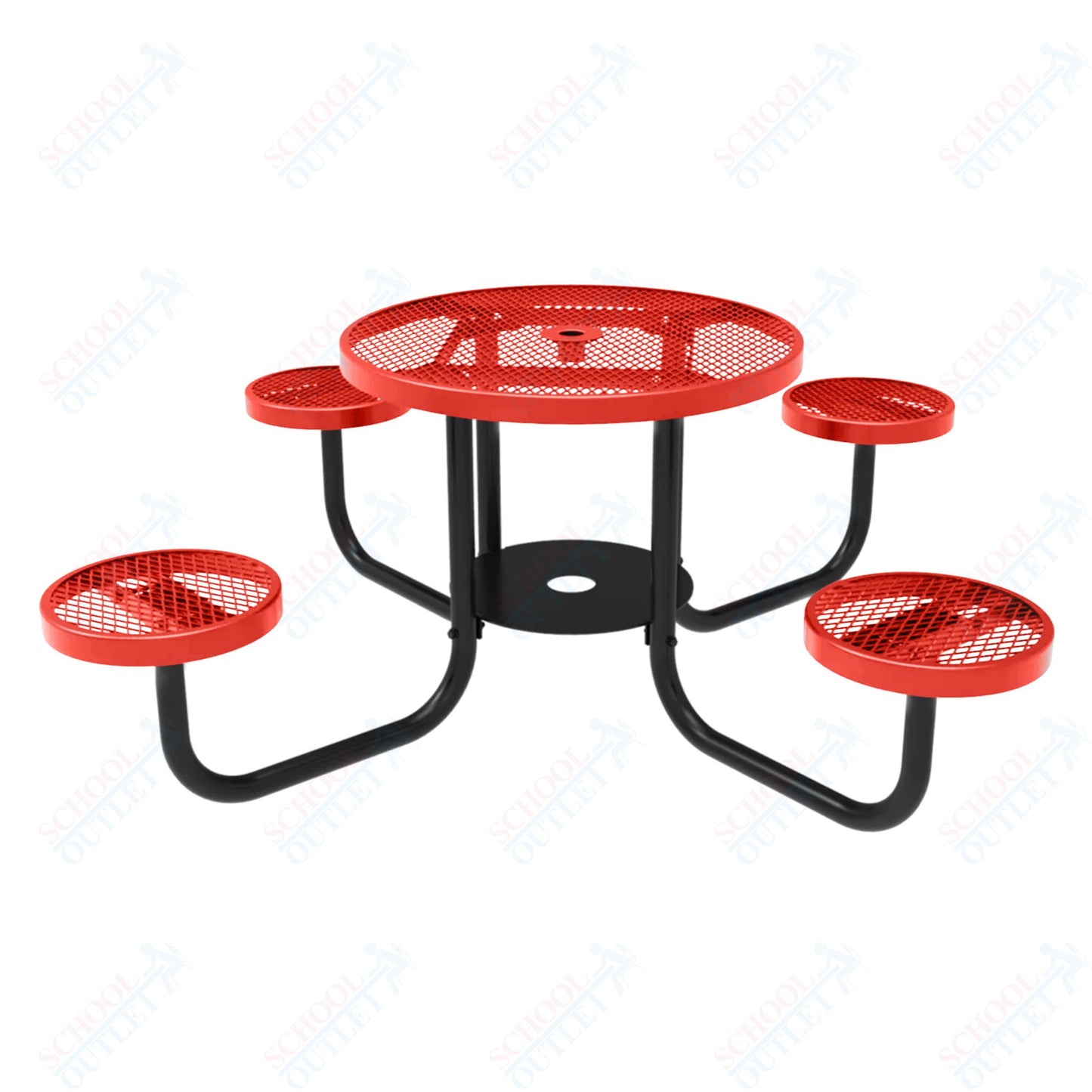 MyTcoat 36" Round Portable Patio Picnic Table - 30"H (MYT-TRD36-65)