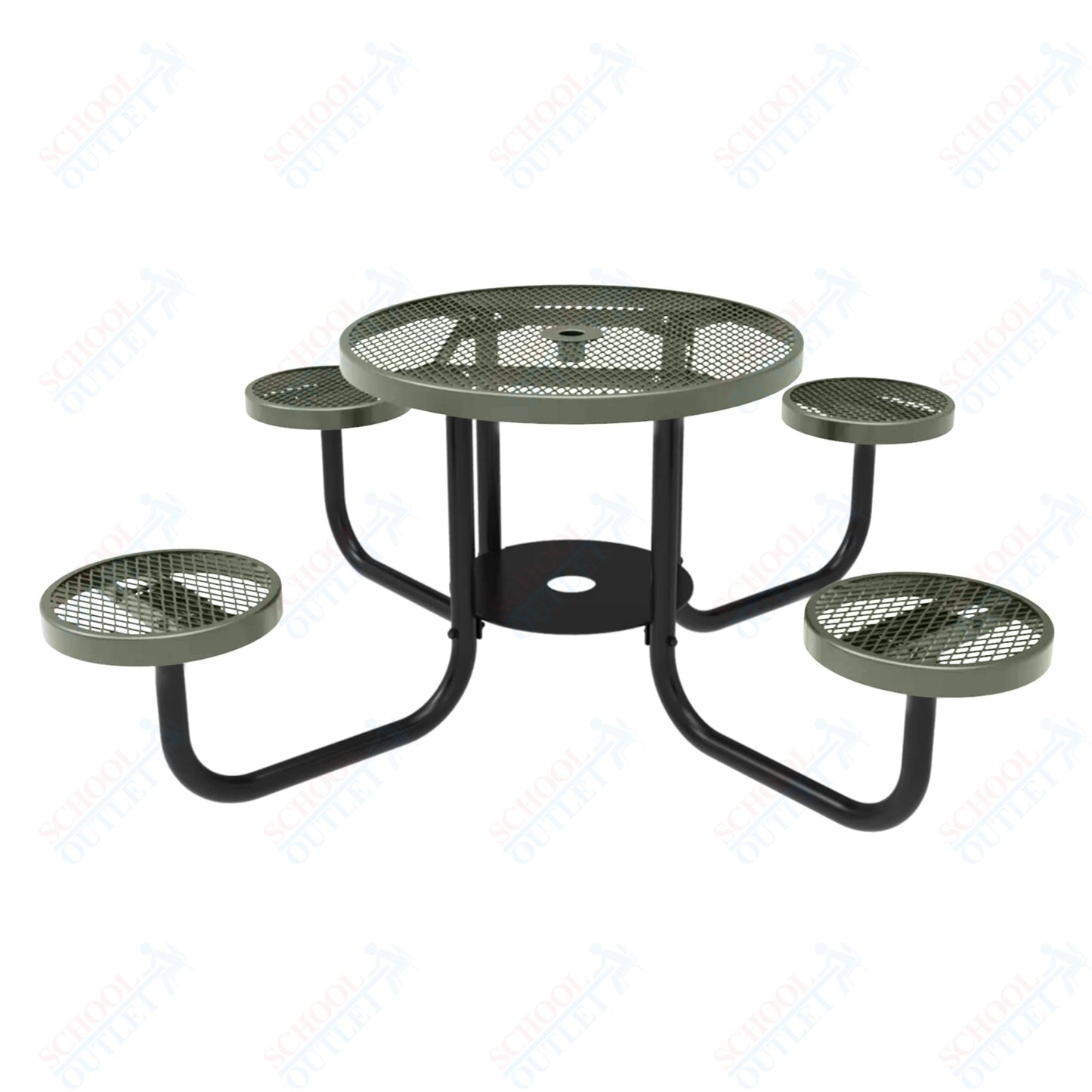 MyTcoat 36" Round Portable Patio Picnic Table - 30"H (MYT-TRD36-65)