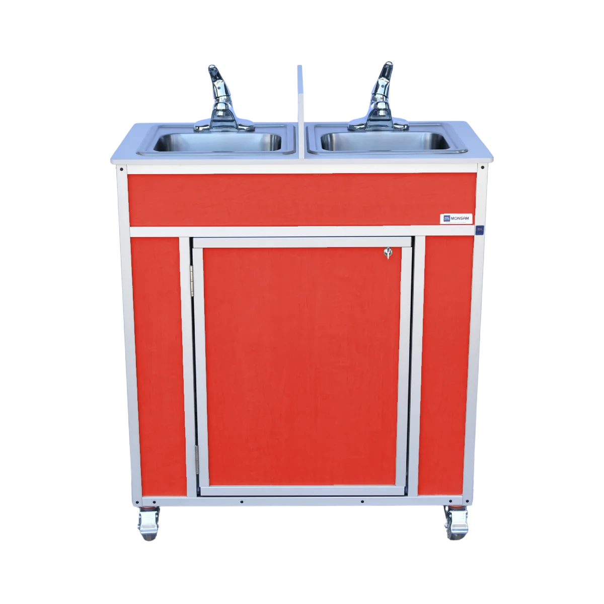 NSF Certified Double 6" Deep Basin Utensil Washing Self-Contained Sink (NS-009D)