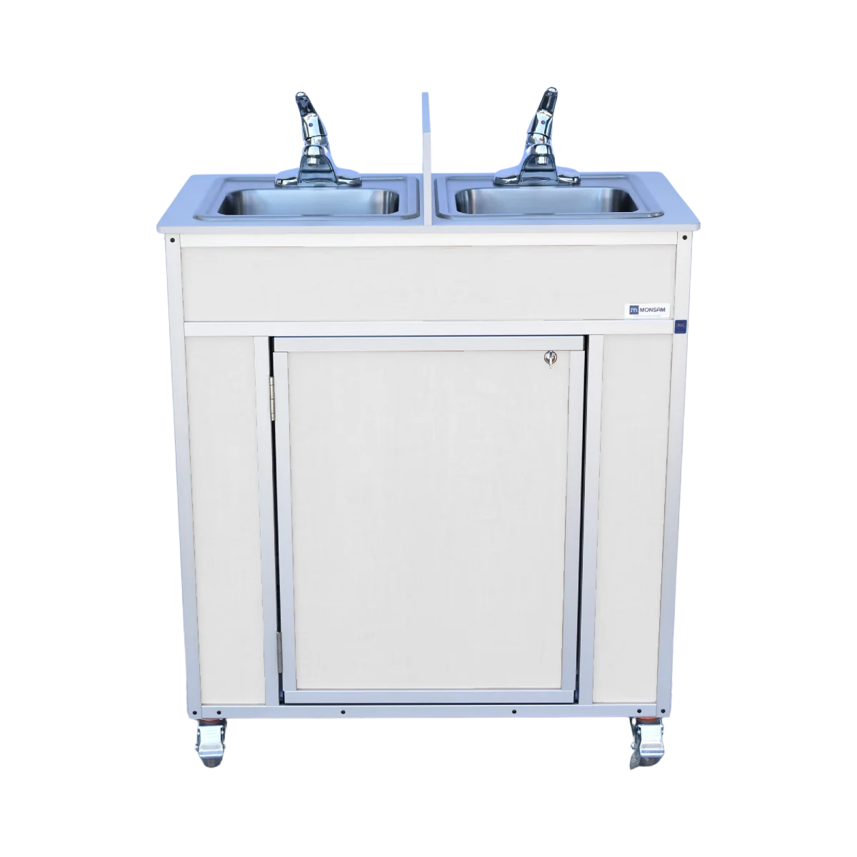 NSF Certified Double 6" Deep Basin Utensil Washing Self-Contained Sink (NS-009D)