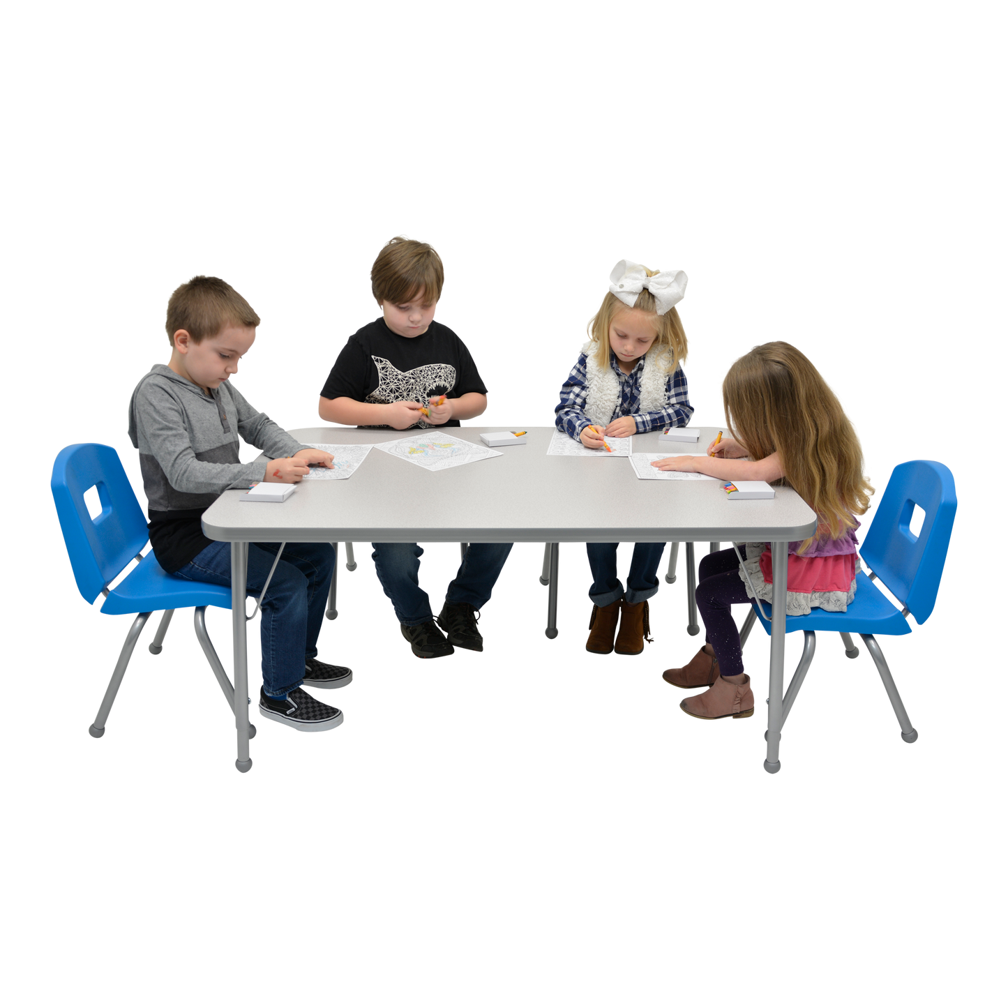 Mahar Creative Colors Rectangle Activity Table with Adjustable Height 60"W x 30"D x 21"-30"H (MHR-3660)