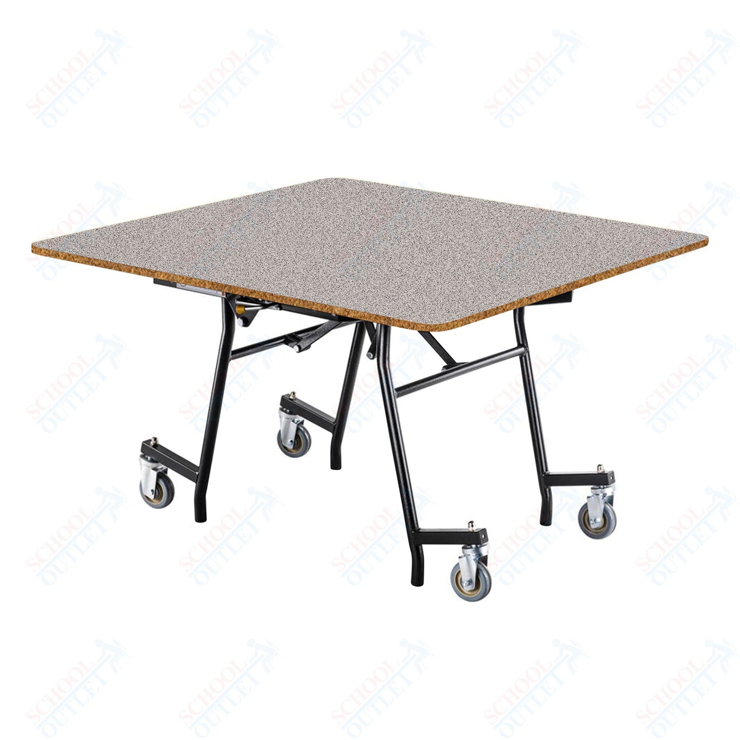 NPS MTSSF Series 48" Square Easyfold Mobile Table (National Public Seating NPS-MTSSF-48Q)