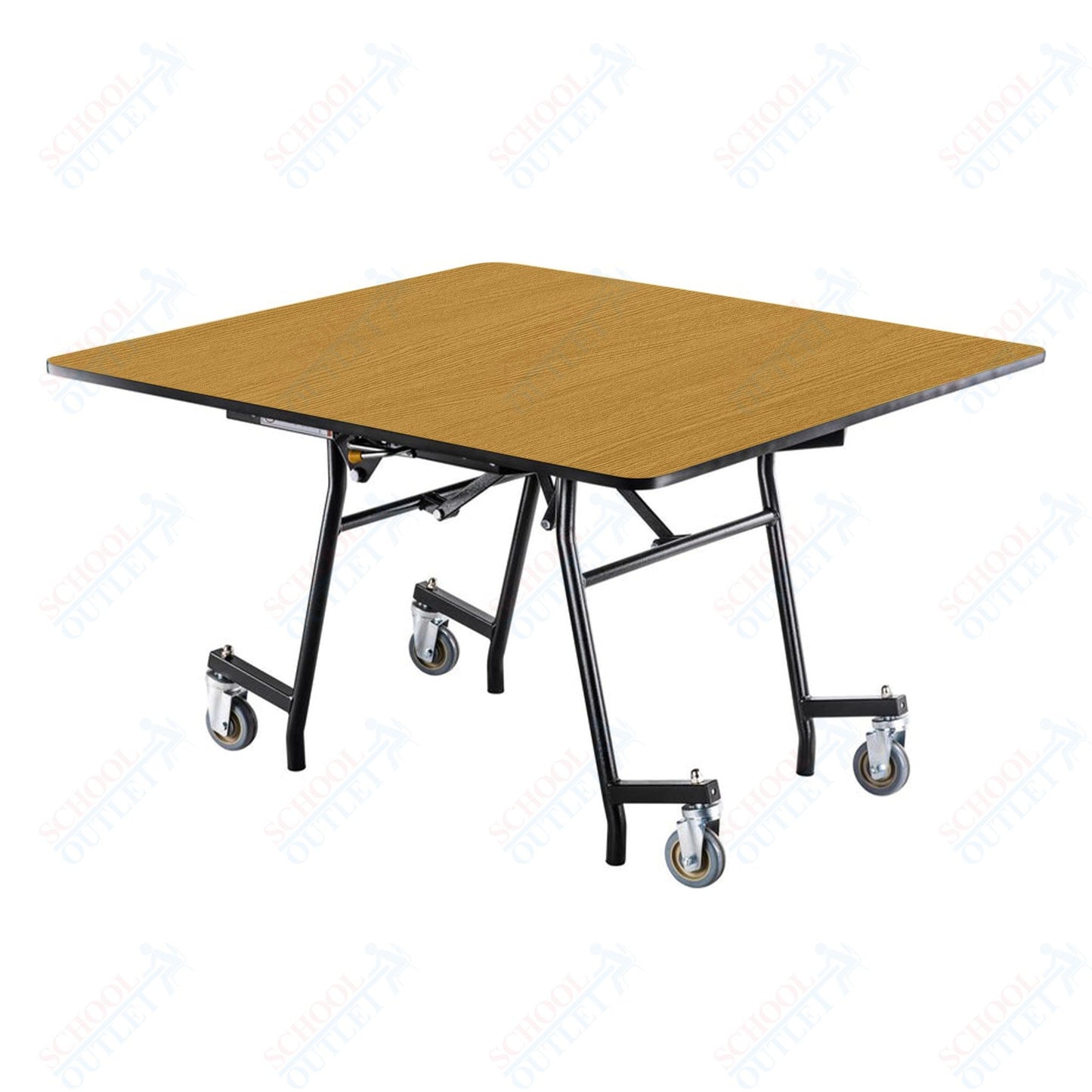 NPS MTSSF Series 48" Square Easyfold Mobile Table (National Public Seating NPS-MTSSF-48Q)