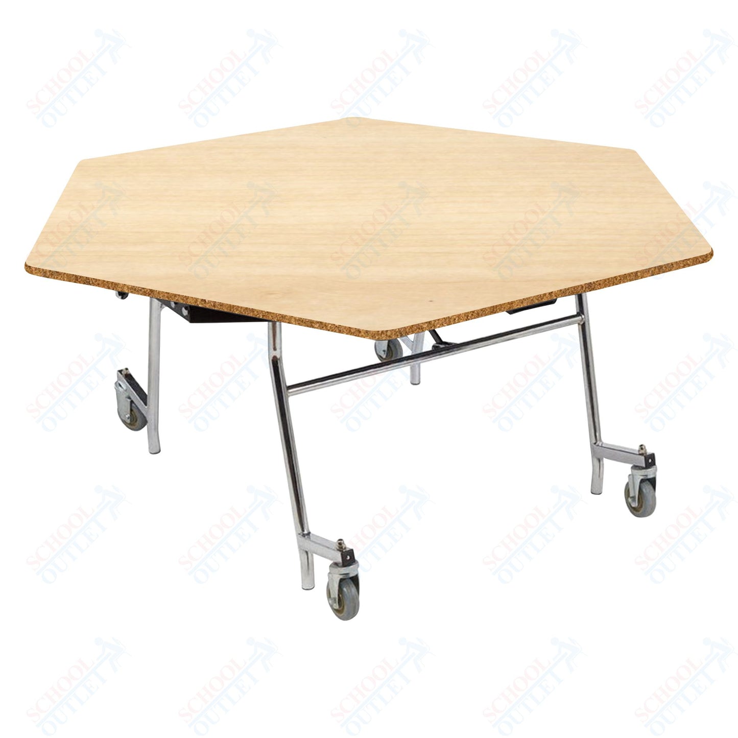 NPS EasyFold 60" Hexagon Table (National Public Seating NPS-MTSSF-60H)