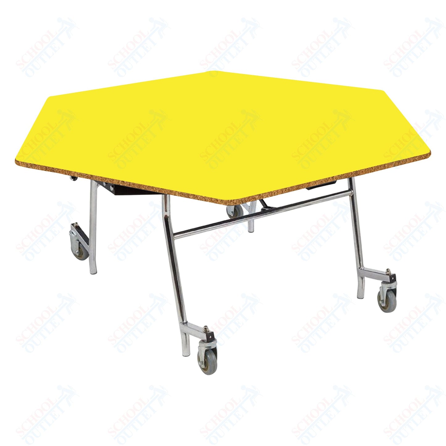 NPS EasyFold 60" Hexagon Table (National Public Seating NPS-MTSSF-60H)