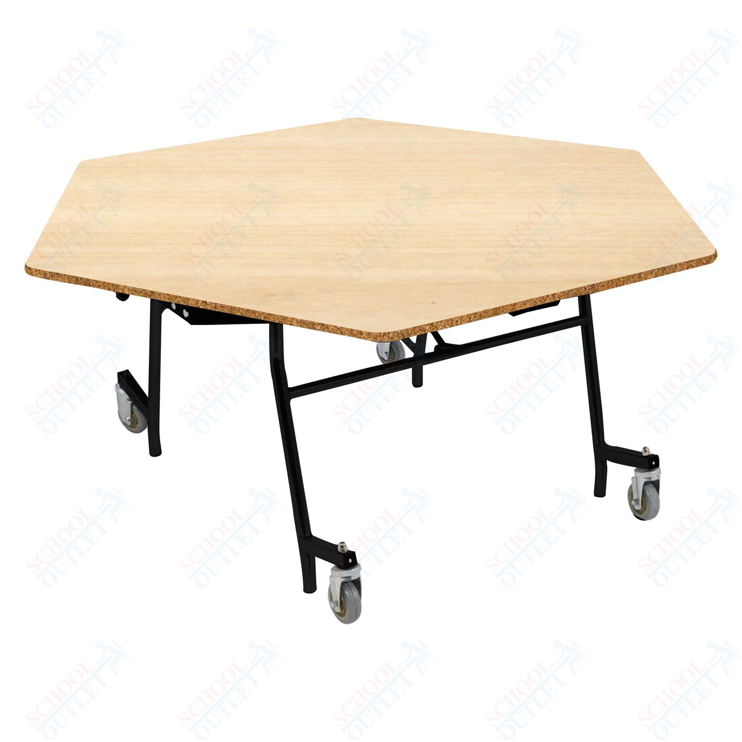 NPS EasyFold 60" Hexagon Table (National Public Seating NPS-MTSSF-60H)