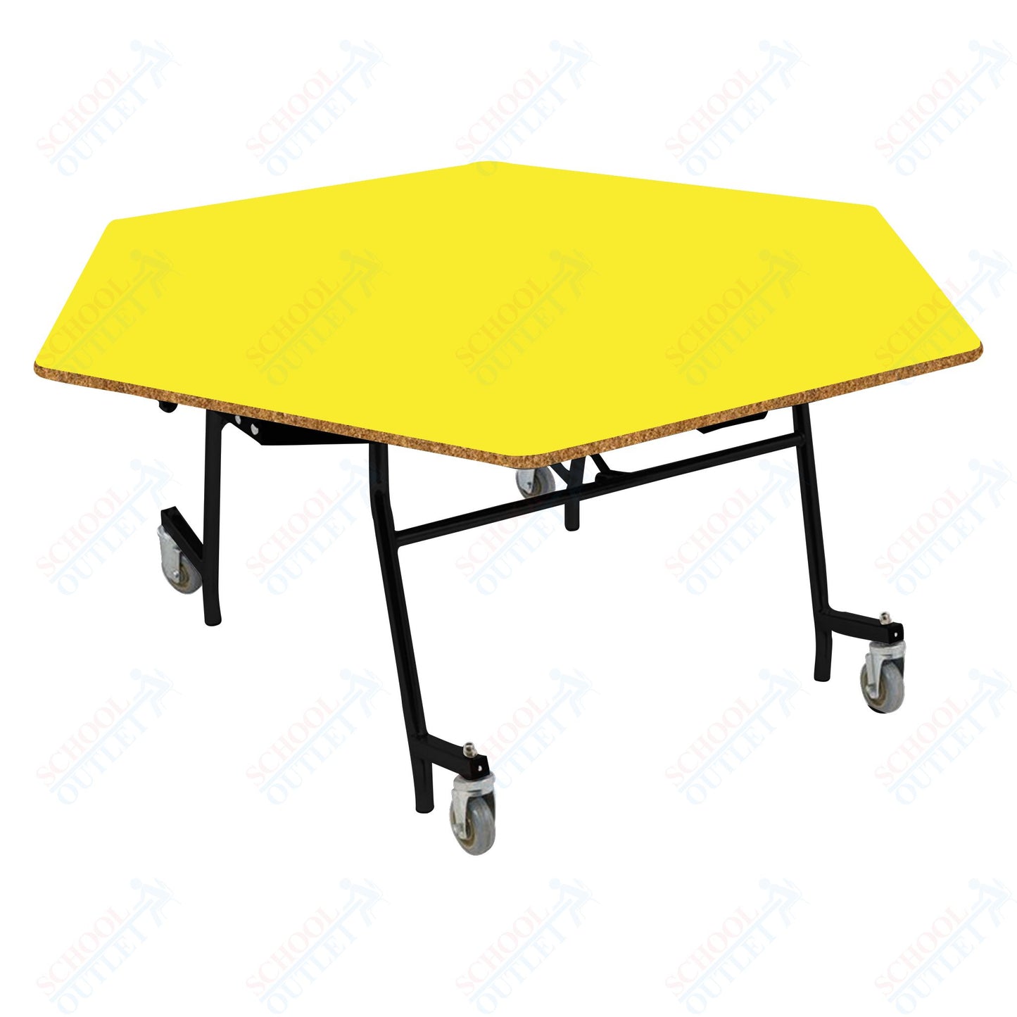 NPS EasyFold 60" Hexagon Table (National Public Seating NPS-MTSSF-60H)