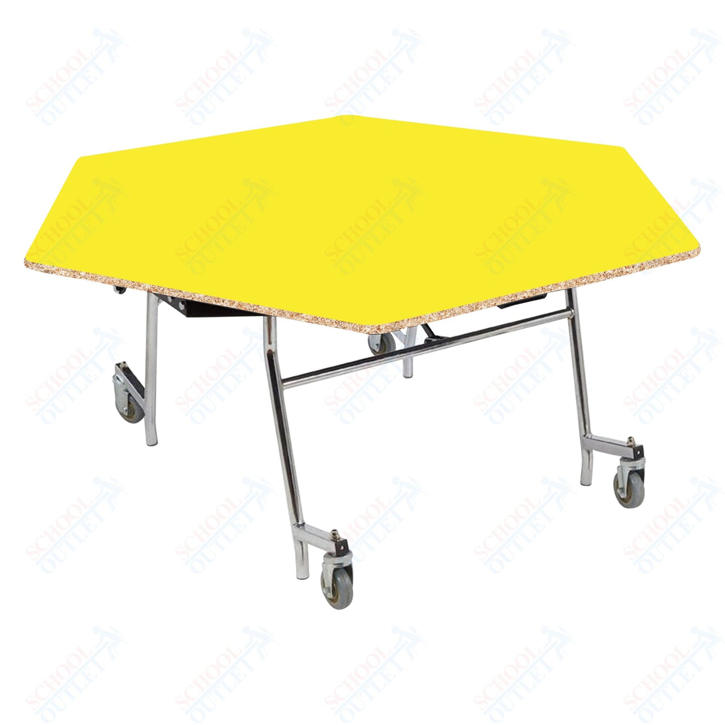 NPS EasyFold 60" Hexagon Table (National Public Seating NPS-MTSSF-60H)