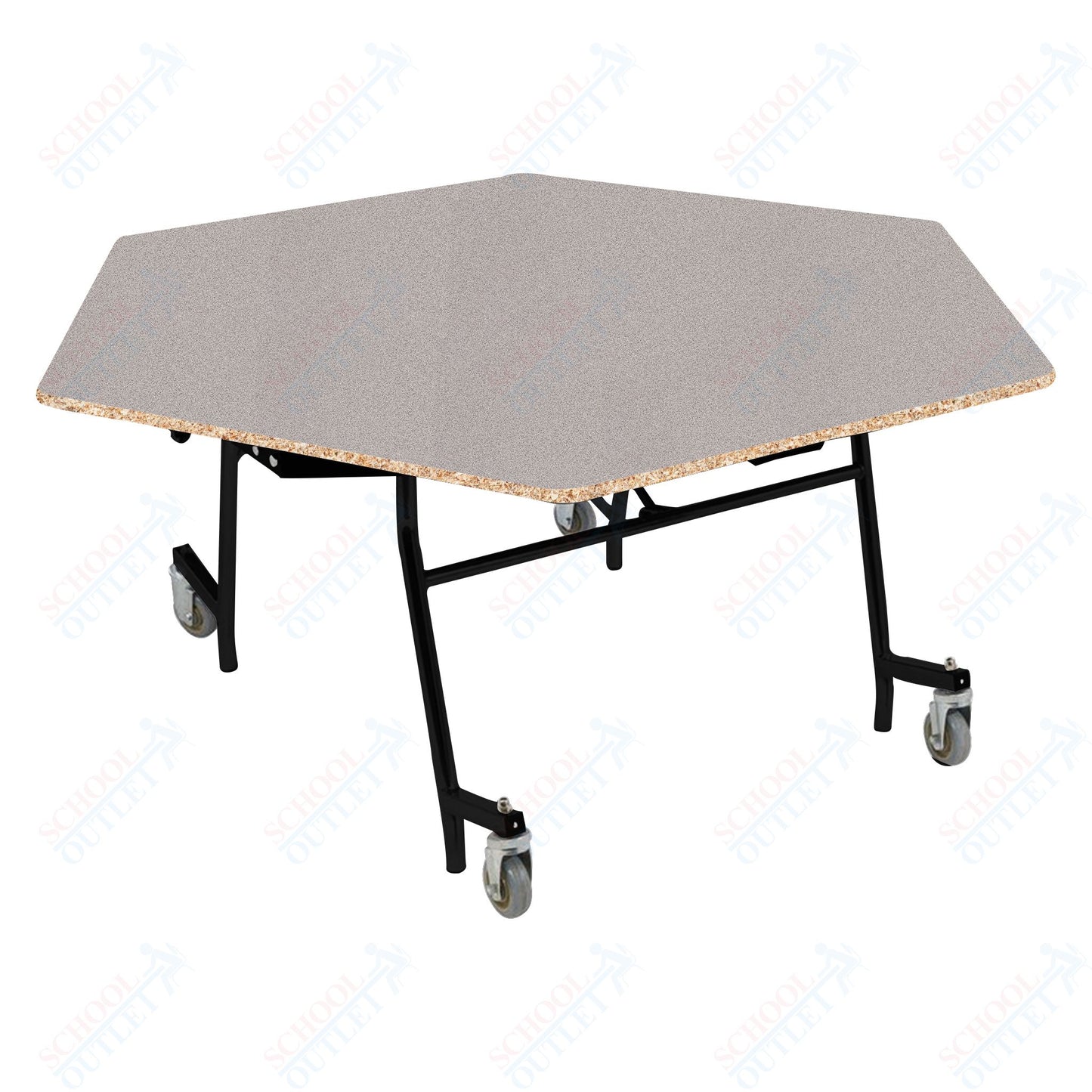 NPS EasyFold 60" Hexagon Table (National Public Seating NPS-MTSSF-60H)