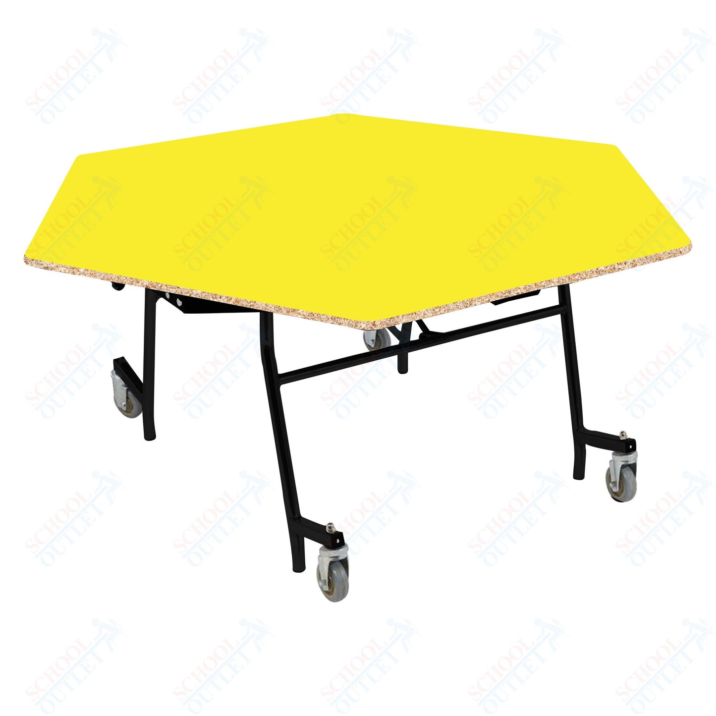 NPS EasyFold 60" Hexagon Table (National Public Seating NPS-MTSSF-60H)