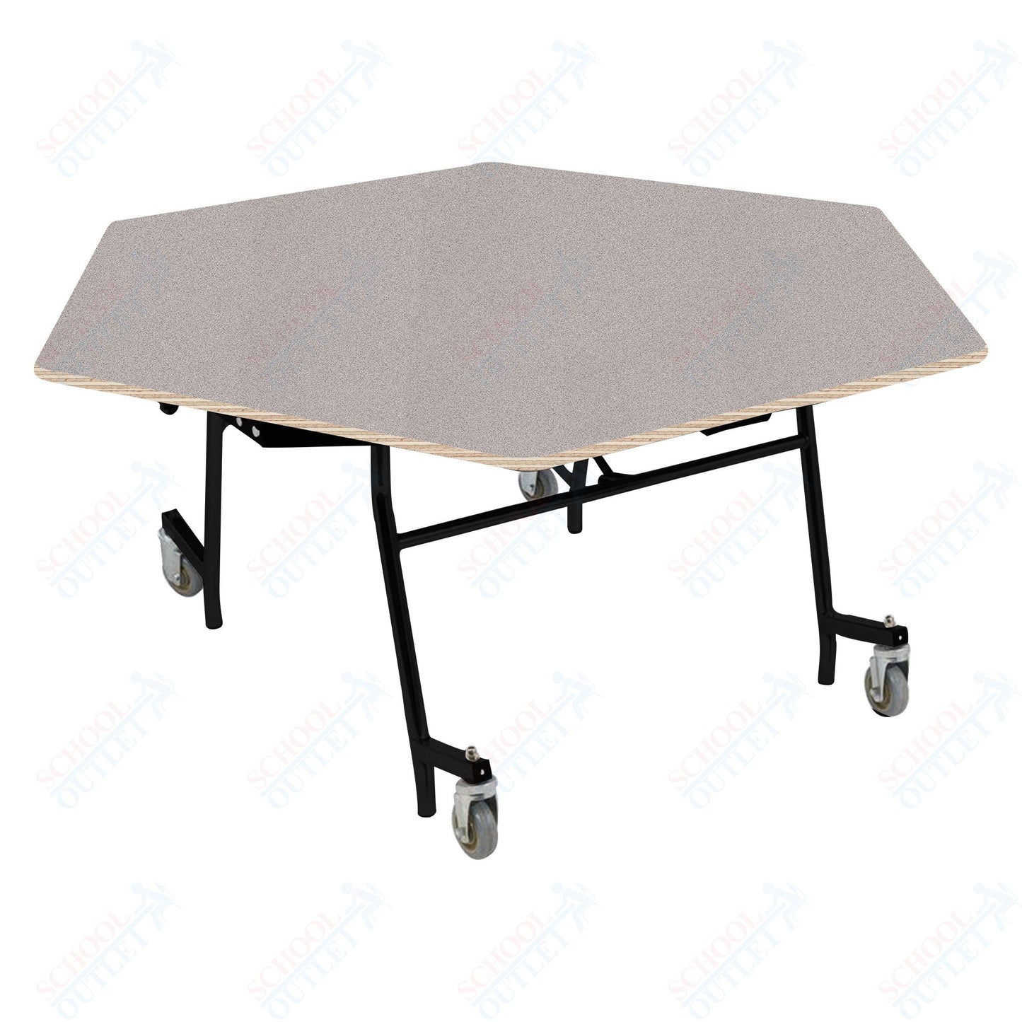 NPS EasyFold 60" Hexagon Table (National Public Seating NPS-MTSSF-60H)