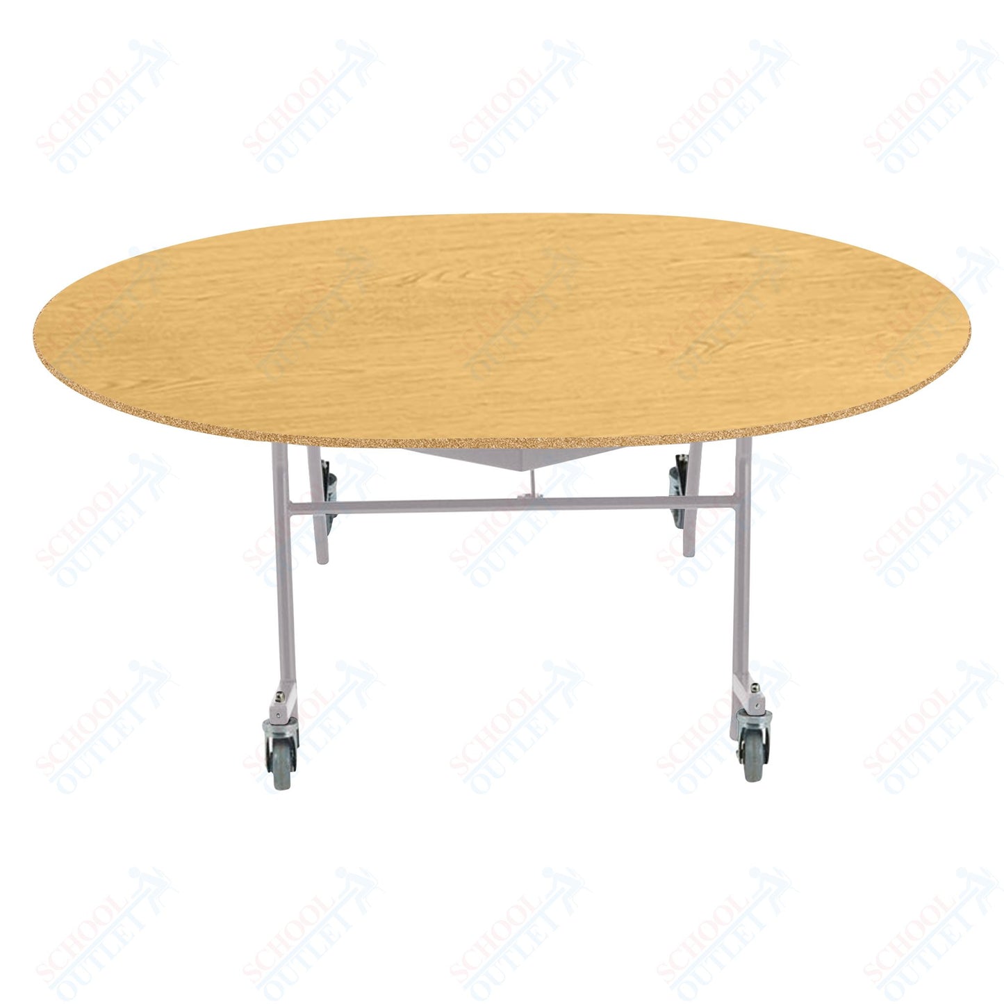 NPS EasyFold 60" x 72" Oval Table (National Public Seating NPS-MTSSF-60V)
