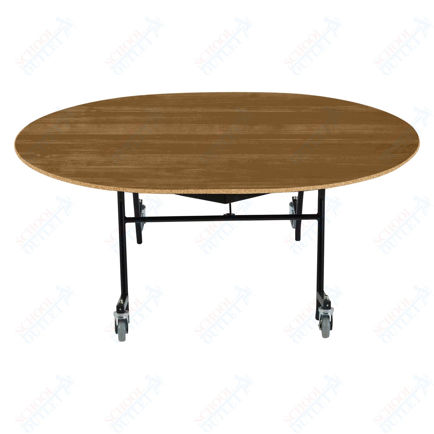 NPS EasyFold 60" x 72" Oval Table (National Public Seating NPS-MTSSF-60V)