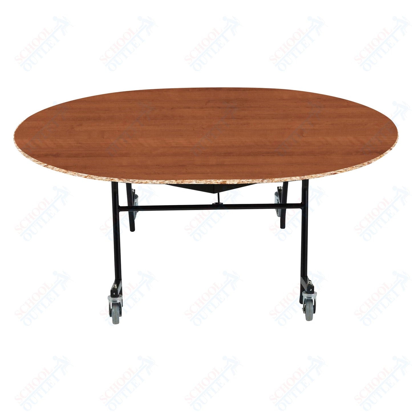 NPS EasyFold 60" x 72" Oval Table (National Public Seating NPS-MTSSF-60V)