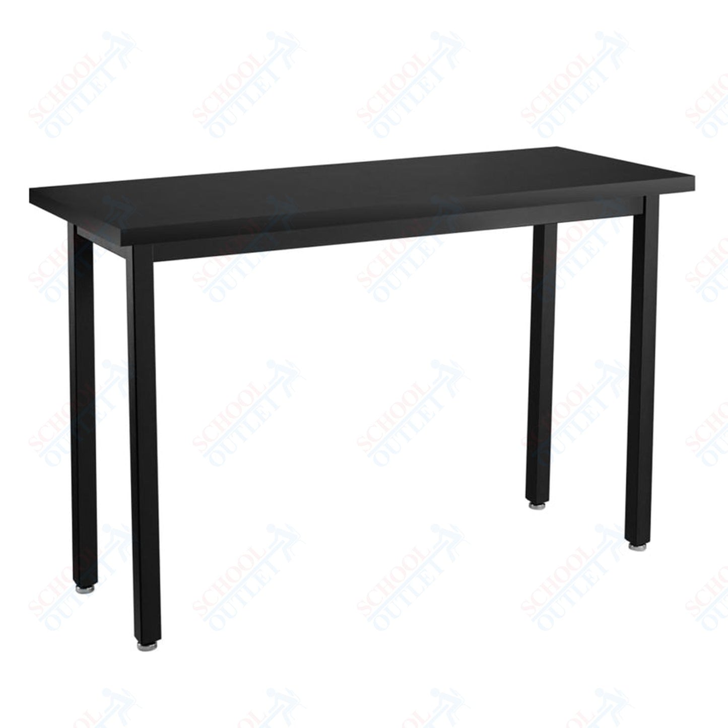 NPS Height Adjustable Science Lab Table, 18" X 60", Steel Legs (National Public Seating NPS-SLTX-1860)