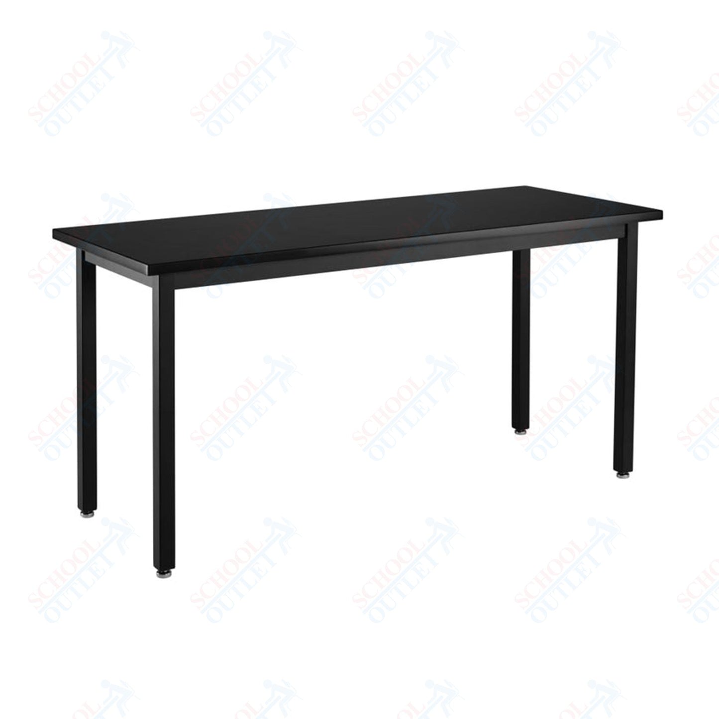 NPS Height Adjustable Science Lab Table, 24" X 48", Steel Legs (National Public Seating NPS-SLTX-2448)