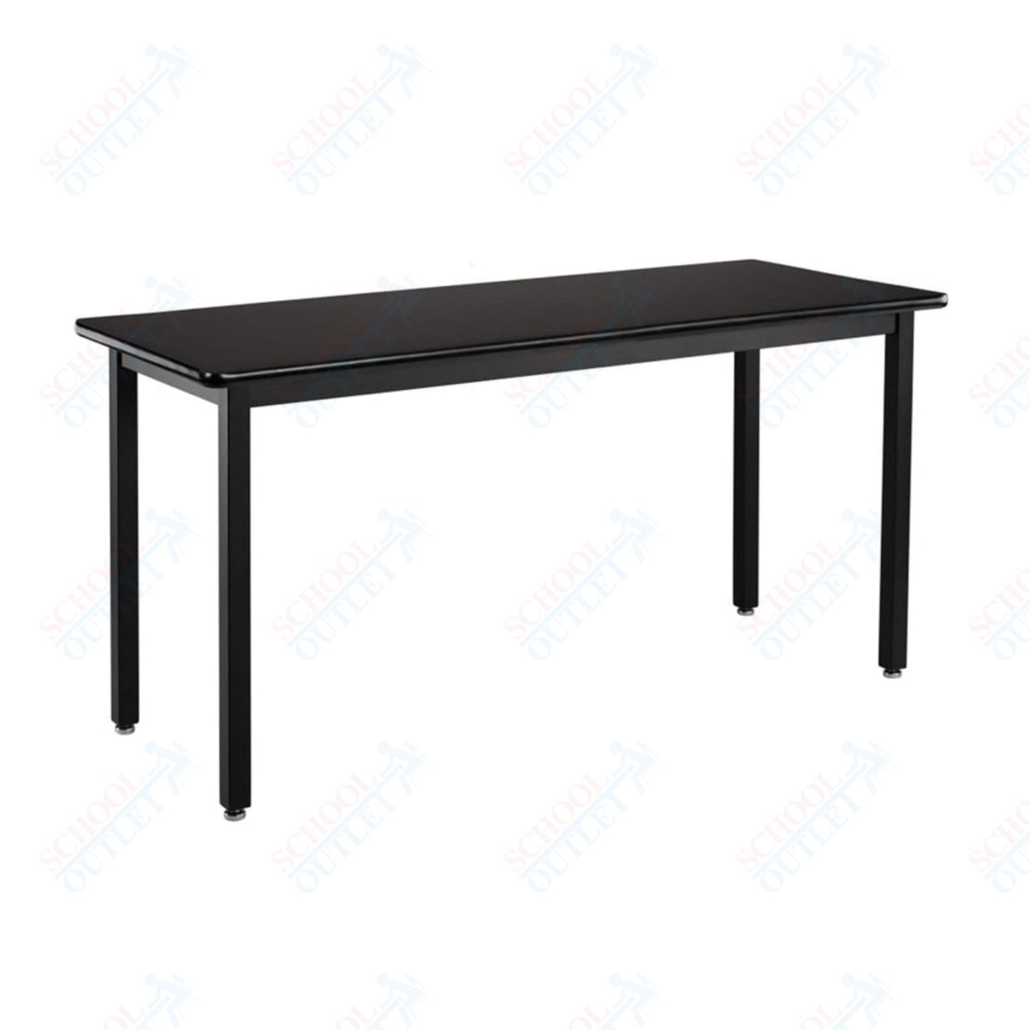 NPS Height Adjustable Science Lab Table, 24" X 48", Steel Legs (National Public Seating NPS-SLTX-2448)