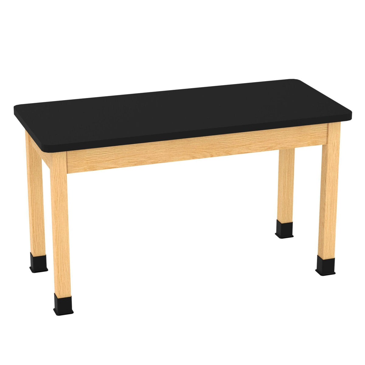 Diversified Woodcrafts Plain Apron Table Heavy-Duty Solid Hardwood Laboratory Station 54"W x 24"L x 30"H (DIV-P720542430-LAB)