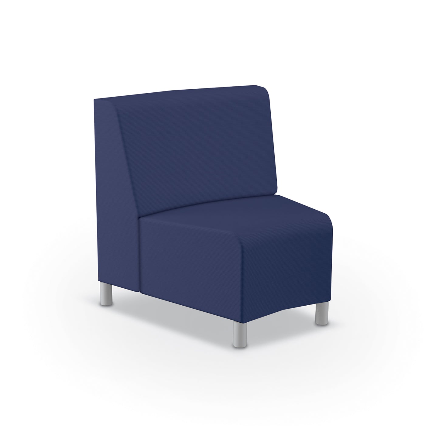 Mooreco Phoeby Outdoor Soft Seating - Inside Curve Chair No Arm - 18" Seat Height (PBA5N1L)