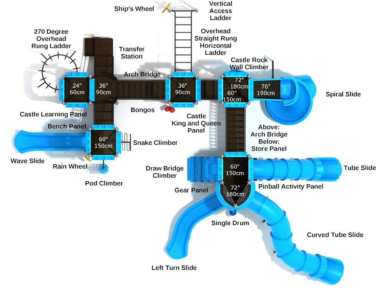 Playground Equipment Secret Stronghold (PCT008)