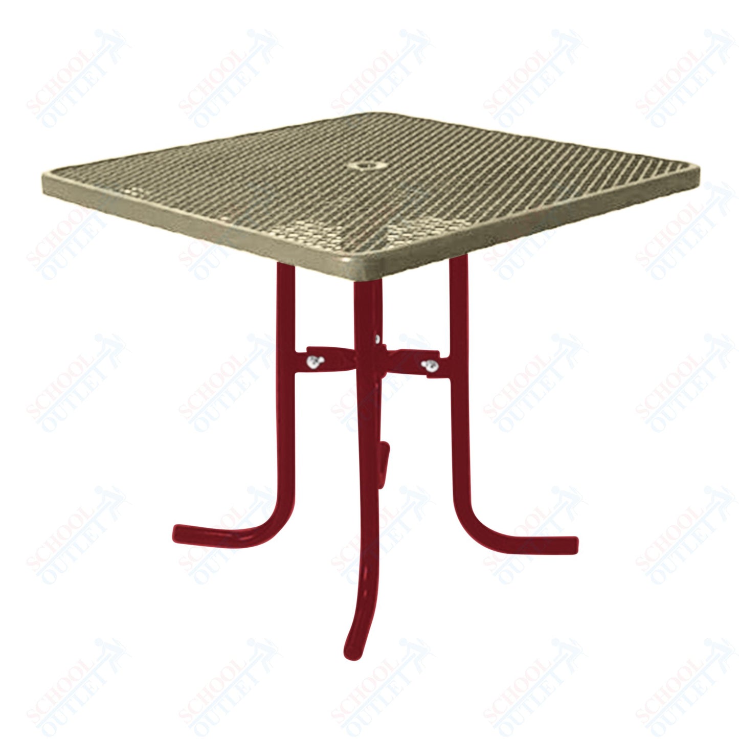 UltraPlay 36" Square Portable Food Court Table - 42 High - SchoolOutlet