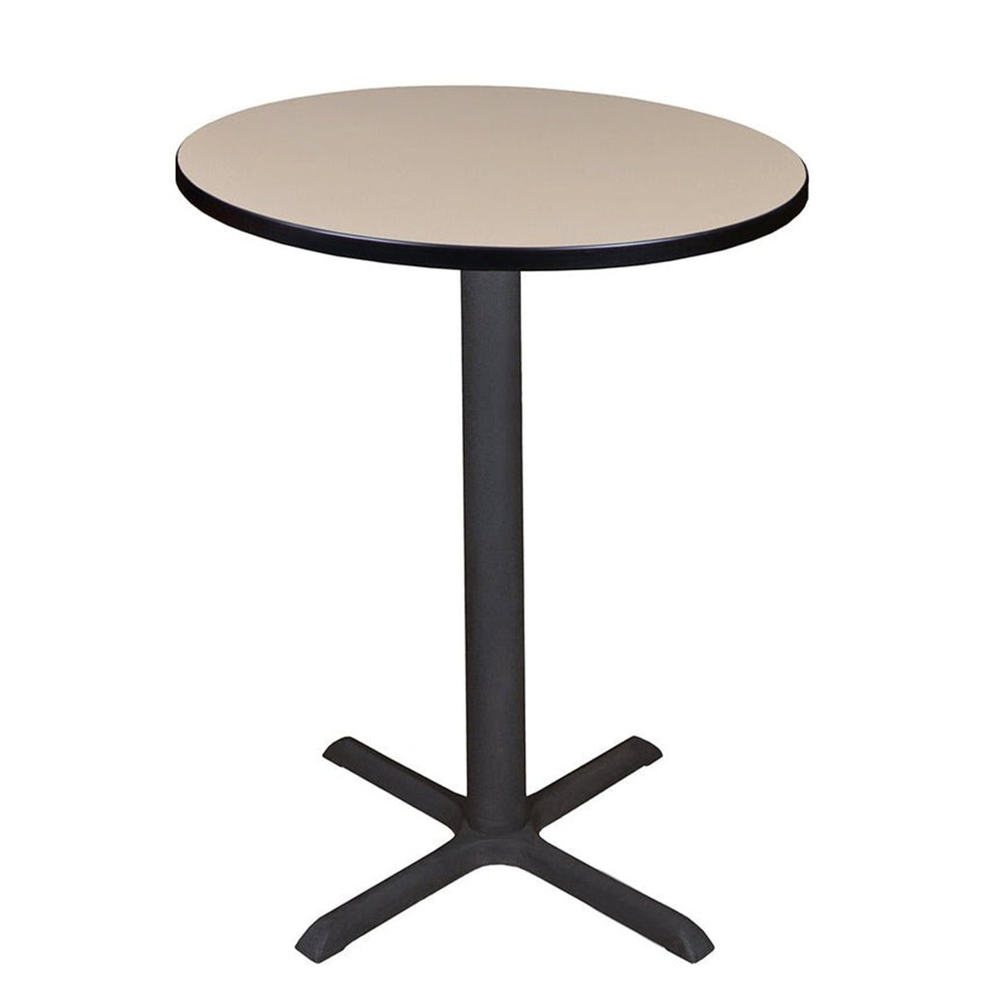 Regency Cain Small 30 in. Round X - Base Cafe Table