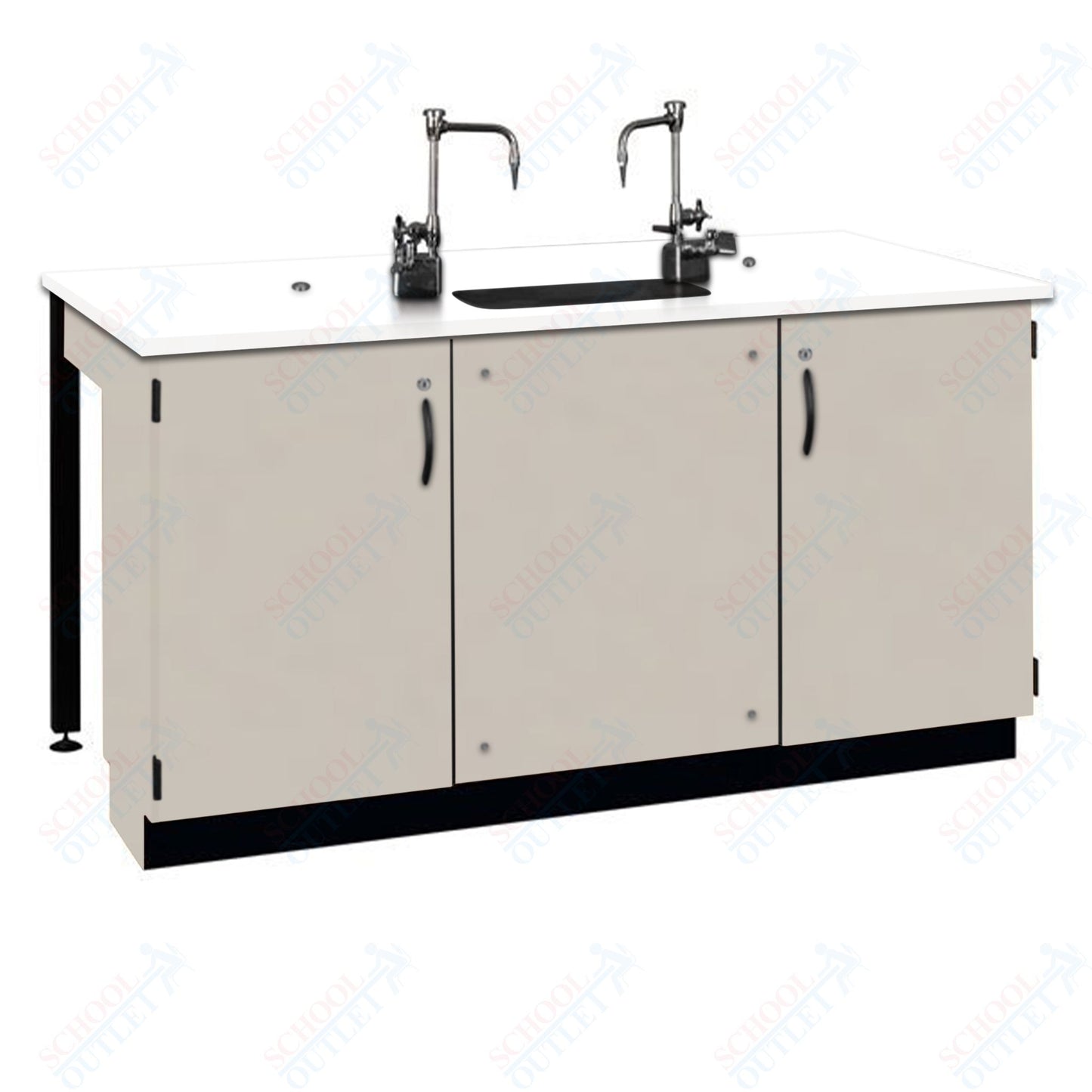 Phenolic Top Two Student Table with Sink (84002 K36 24)