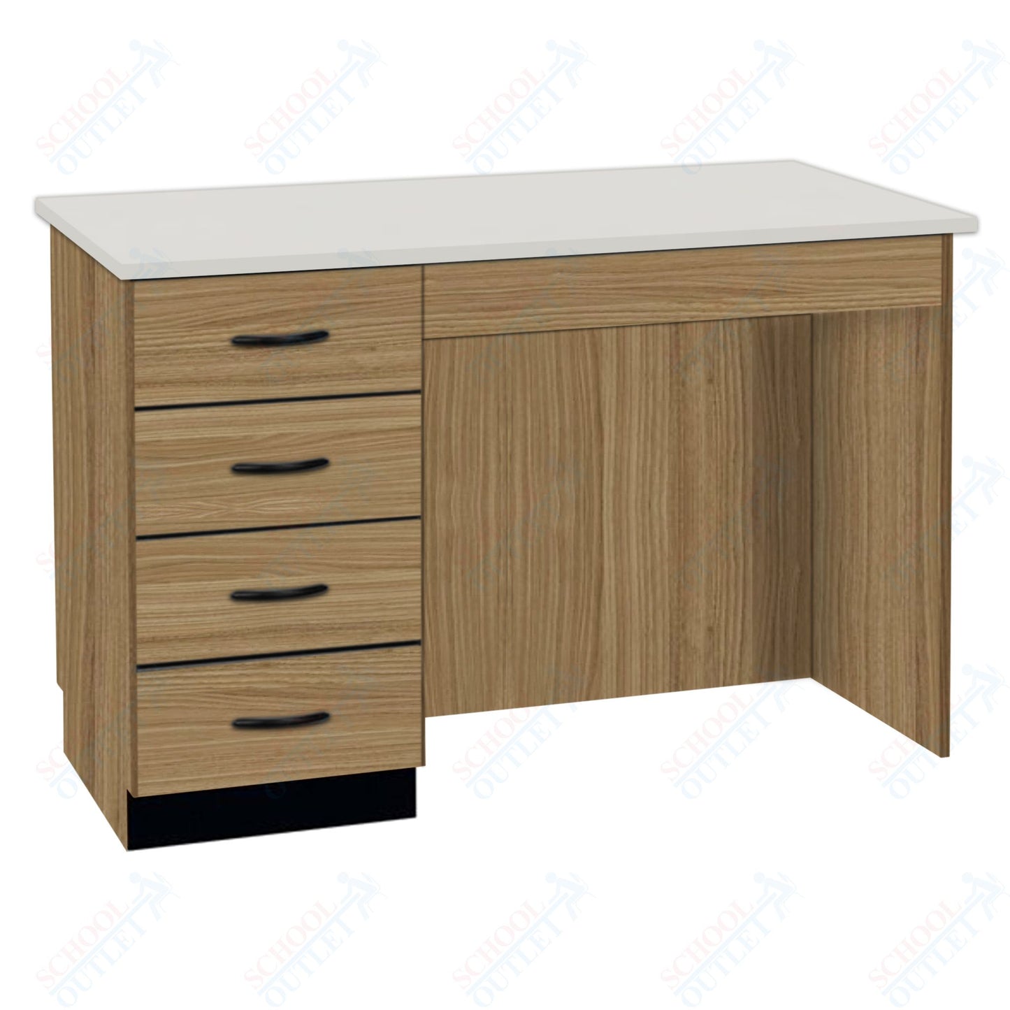 54"W Compact Chemical Resistant Laminate Top Island Desk (84150 K36 21)