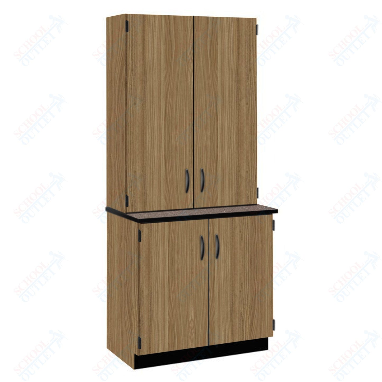 Chemical Resistant Laminate Top Door/Shelf Hutch with Lock and Base Molding (84202 K84 21)